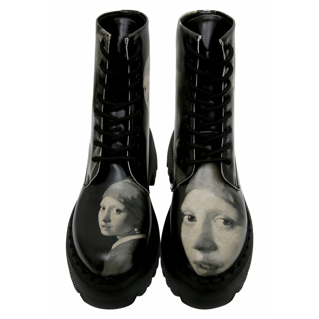 DOGO Chelseaboots »Girl with A Pearl Earring BW«