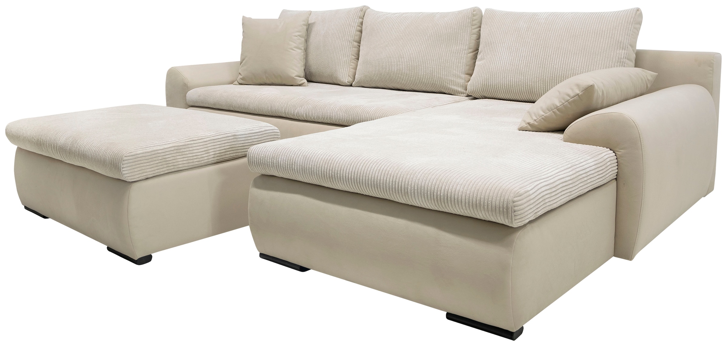 Home affaire Ecksofa Win L-Form, wahlweise mit Bettfunktion und Bettkasten