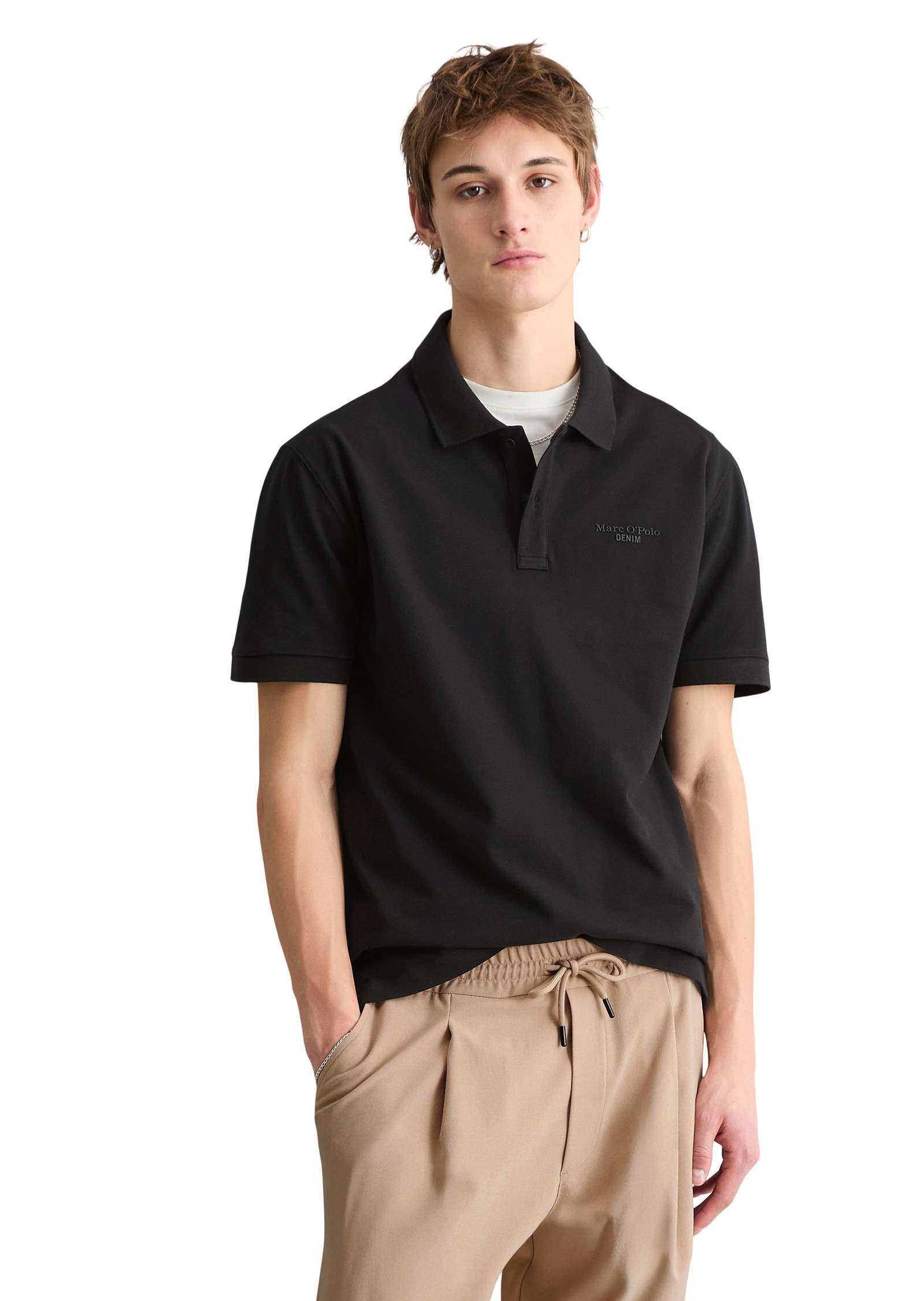 Marc O'Polo DENIM Poloshirt »aus reiner Bio-Baumwolle«