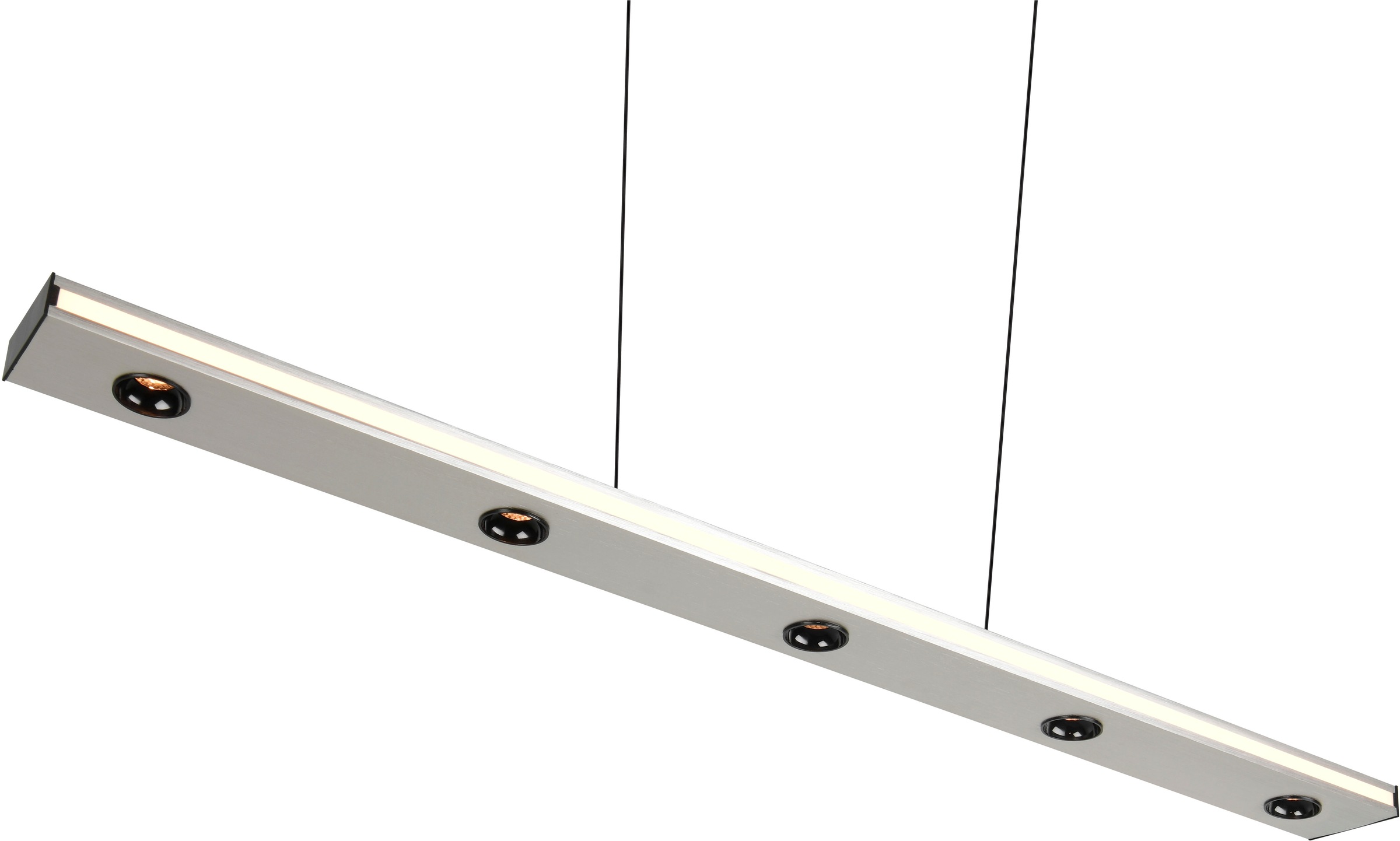 TRIO Leuchten LED Pendelleuchte »GRAHAM, Hängeleuchte höhenverstellbar, dimmbar, Memoryfunktion« LED-Board 1 Stk. Farbwechsler | warmweiß - kaltweiß up-and-down Licht Lichtfarbe einstellbar warm- bis kaltweiß 2300-4000K