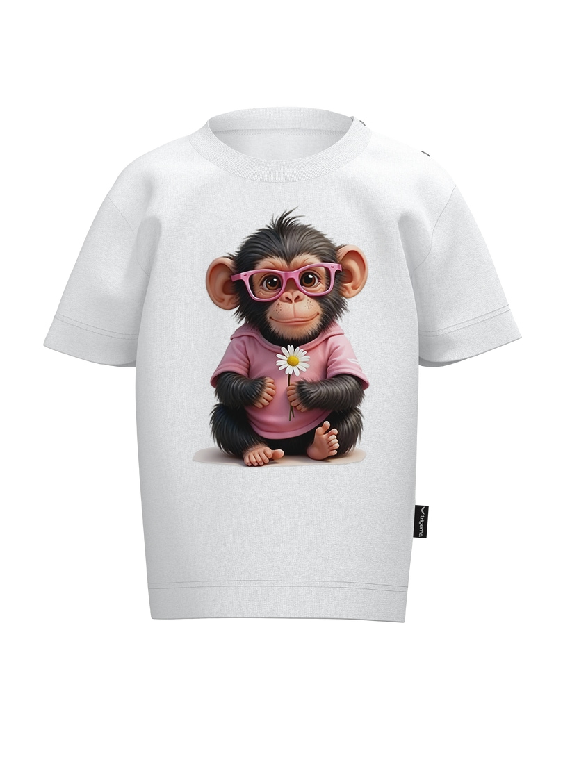 Trigema T-Shirt "TRIGEMA T Shirt mit süßem "Baby Affe Mädchen" Print" 1