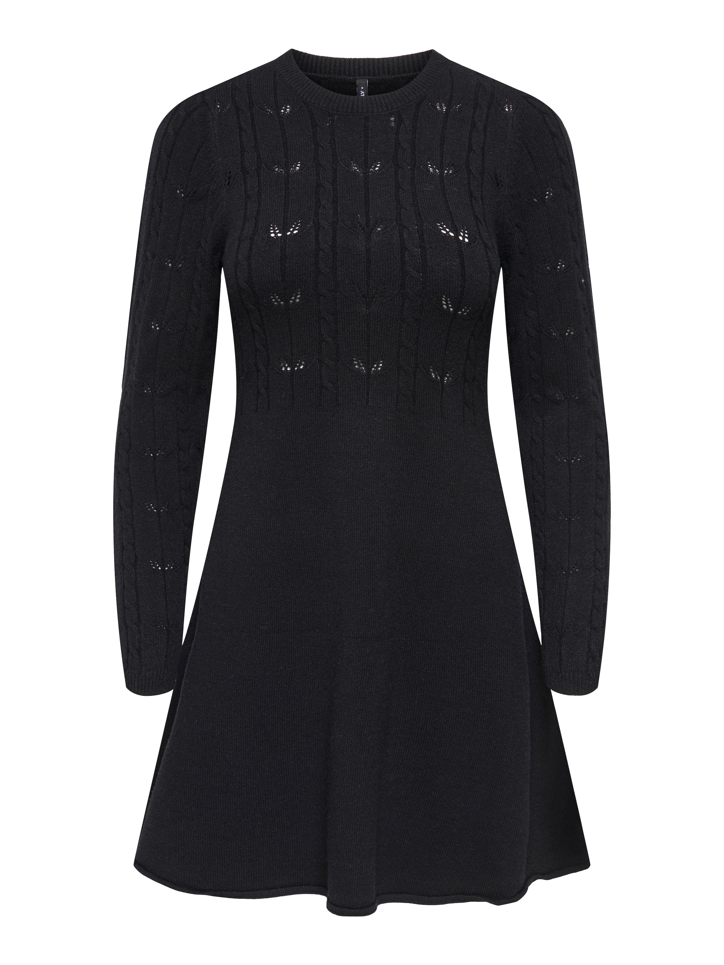 ONLY Strickkleid "ONLKATIA LIFE LS O-NECK CABL DRES EX KNT" Viskosemischung günstig online kaufen