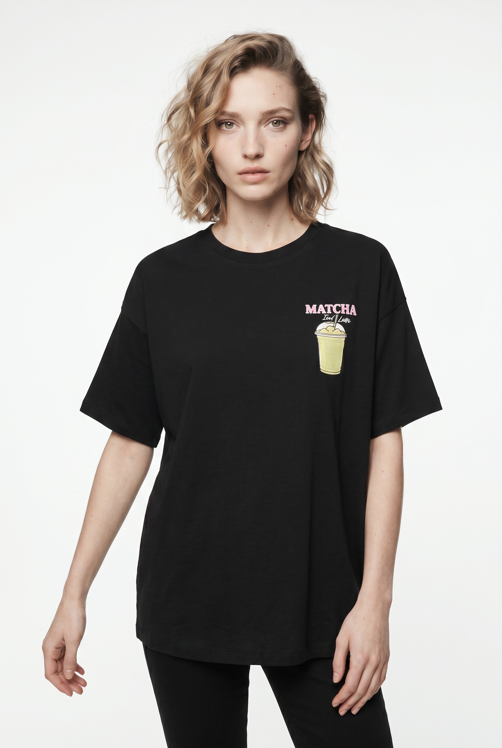 ONLY Kurzarmshirt "ONLRITA S/S PRINTED TEE CS JRS" Baumwolle, loose fit, Rundhals
