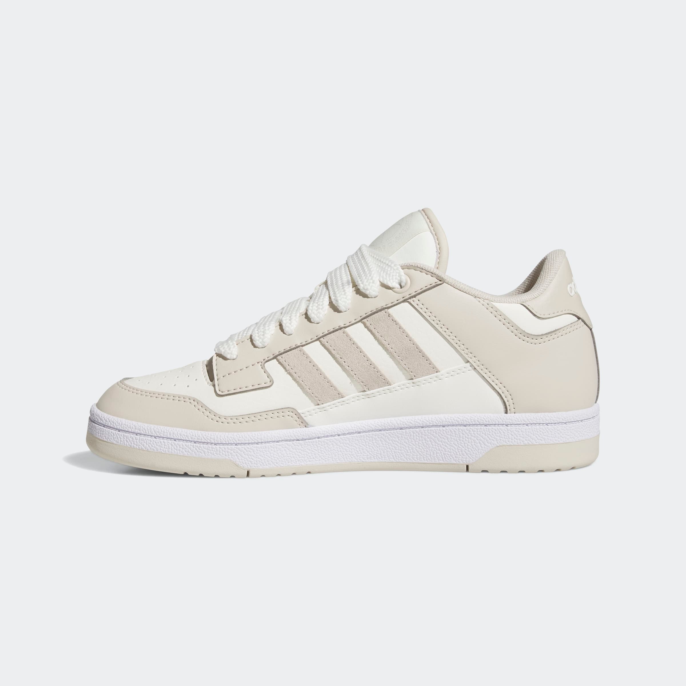 Sneaker ADIDAS SPORTSWEAR "RAPID COURT LOW", Damen, Gr. 41, beige (alumina, cloud weiß, ftwr weiß), Leder, Synthetik, Schuhe Sneaker 2