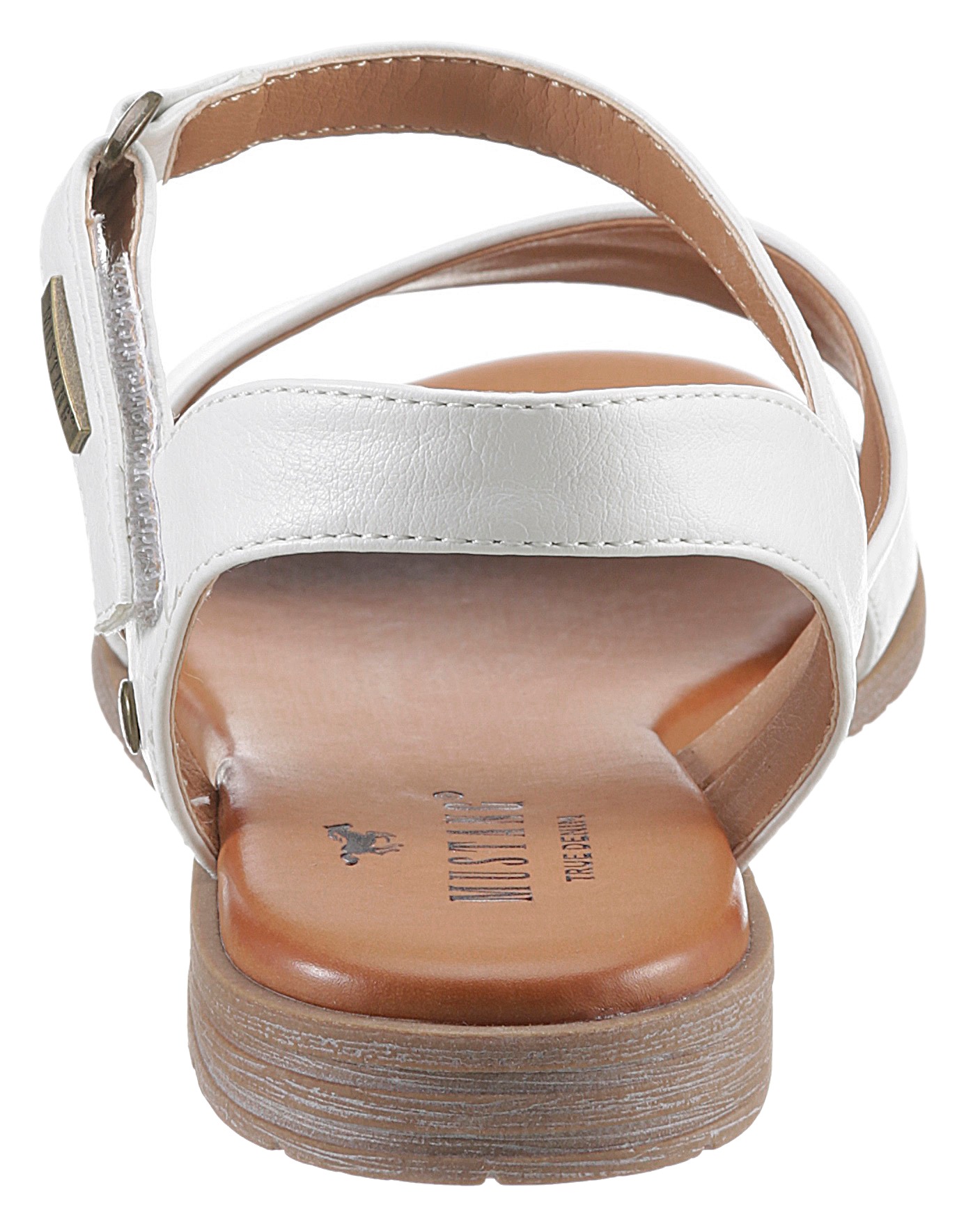 Mustang Shoes Riemchensandale, in trendiger, asymmetrischer Optik