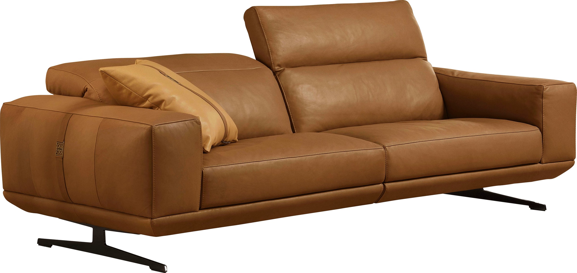 Egoitaliano 2,5-Sitzer »Gloria, super bequem und hochwertige Verarbeitung, edles Design«, beidseitig verstellbare Rückenelemente, mit Metallfüßen