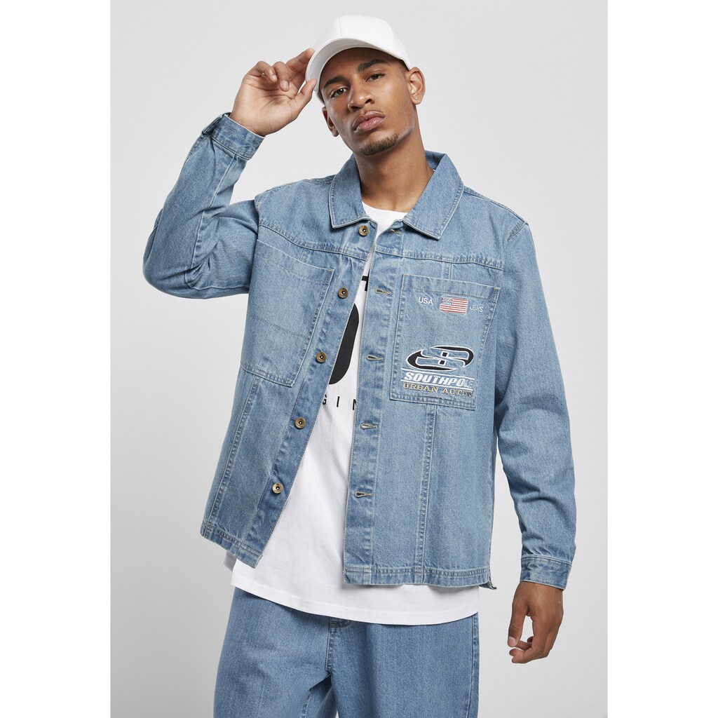 Southpole Langarmhemd »Herren Southpole Denim Shirt« (1 tlg.) Southpole Langarmhemd »Herren Southpole Denim Shirt« (1 tlg.)