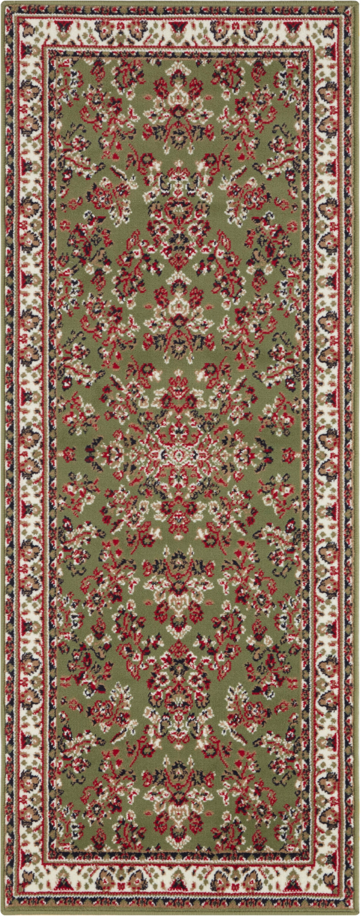 my home Teppich »Halton«, rechteckig, 8 mm Höhe, Kurzflor, Orient-Optik, mit Bordüre, Läufer, pflegeleicht, gekettelt