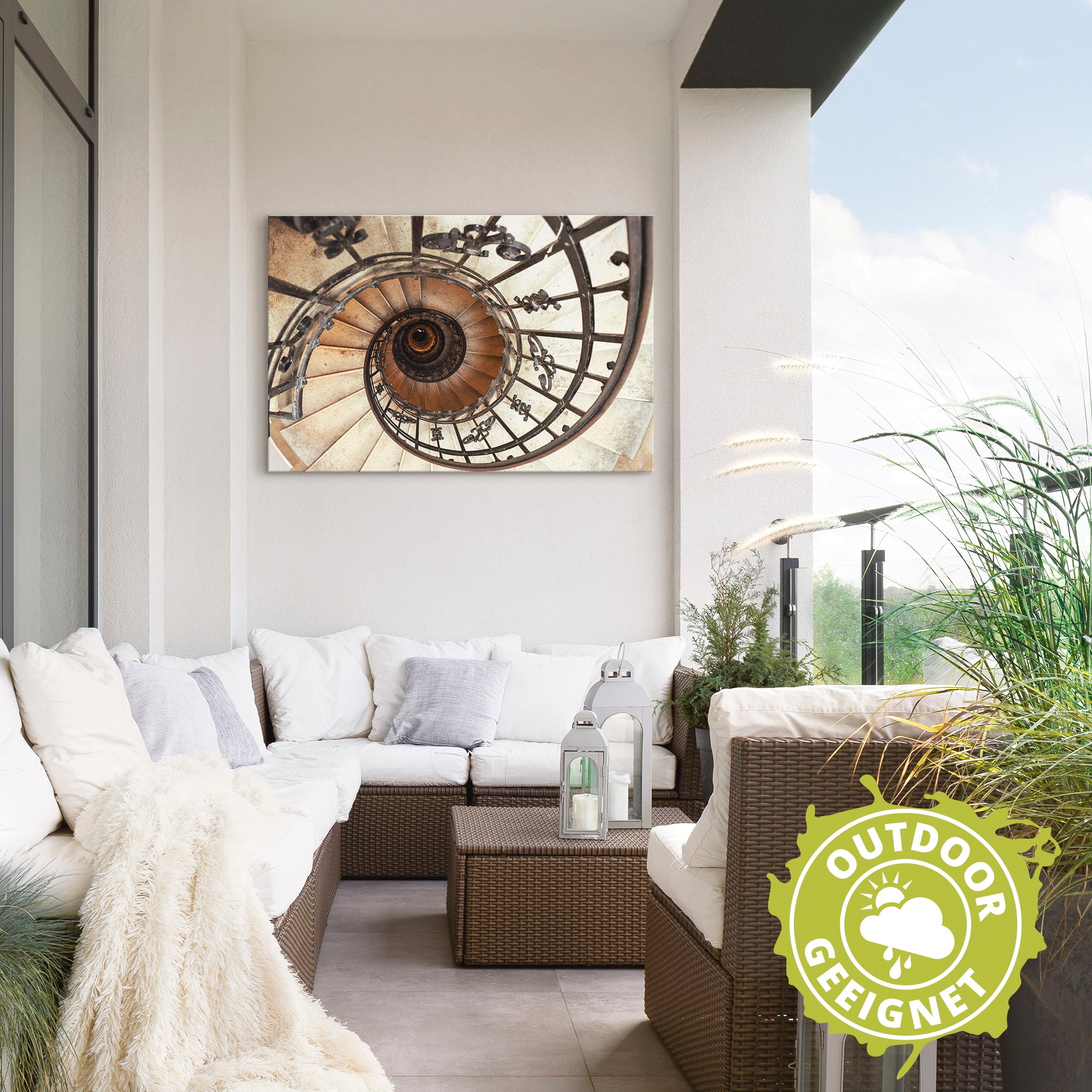 Artland Wandbild »Treppe«, Architektonische Elemente, (1 St.), als Alubild, Outdoorbild, Leinwandbild, Poster, Wandaufkleber