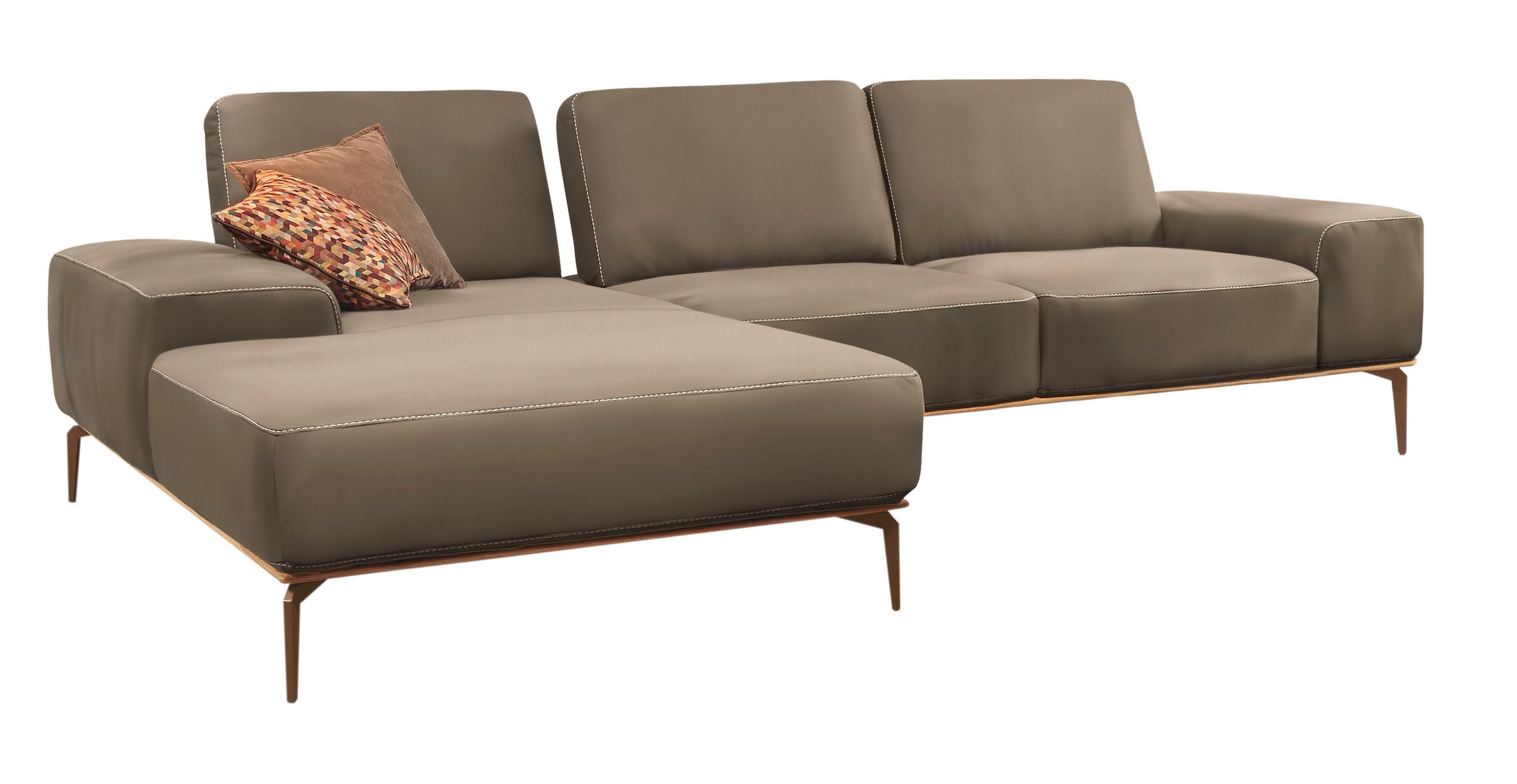 W.SCHILLIG Ecksofa "run, Designsofa mit tollem Sitzkomfort, bequem, L-Form" günstig online kaufen