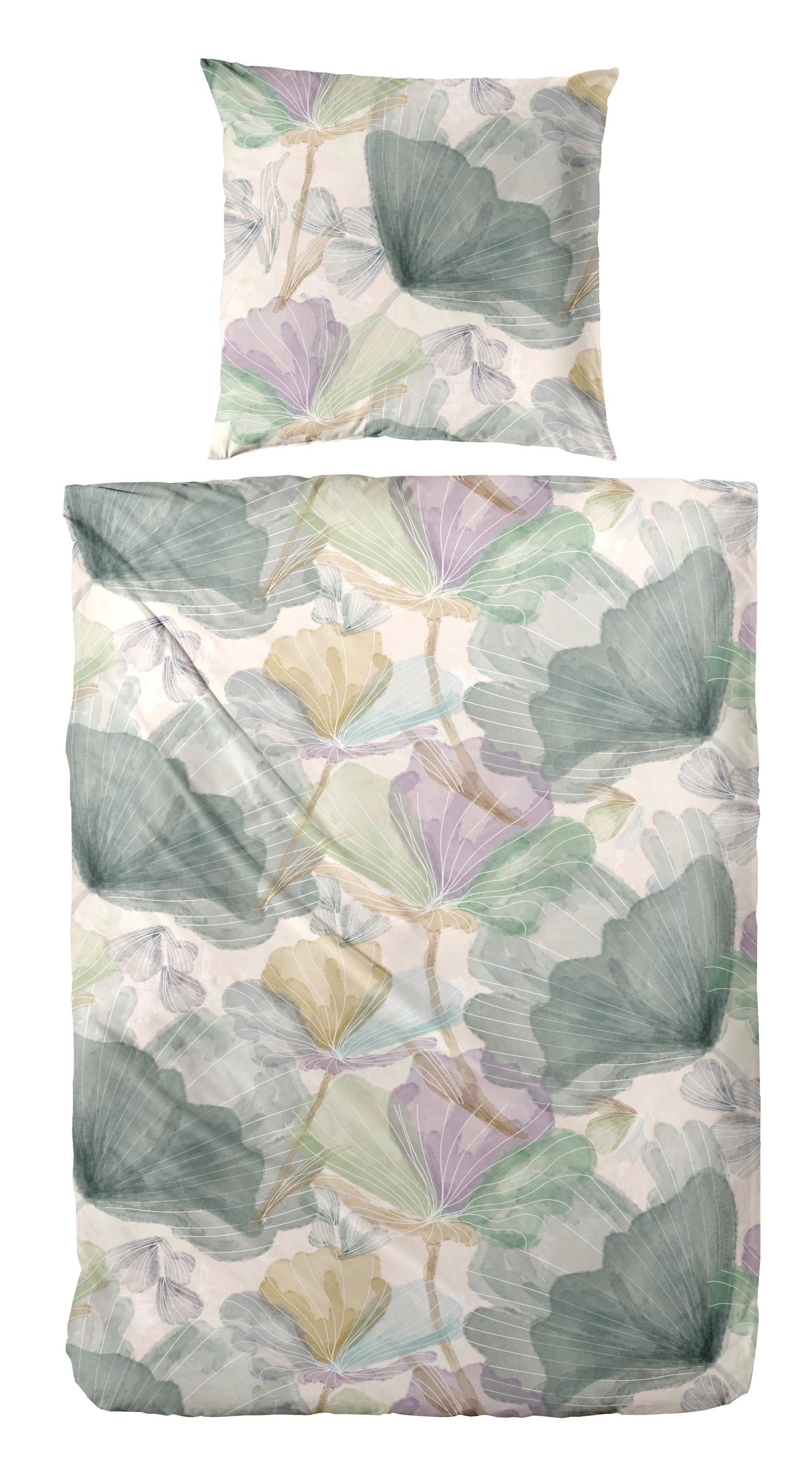 Primera Bettwäsche "Mako-Satin -Bettwäsche Lucida" 2 Stk. mit frischem Blum günstig online kaufen