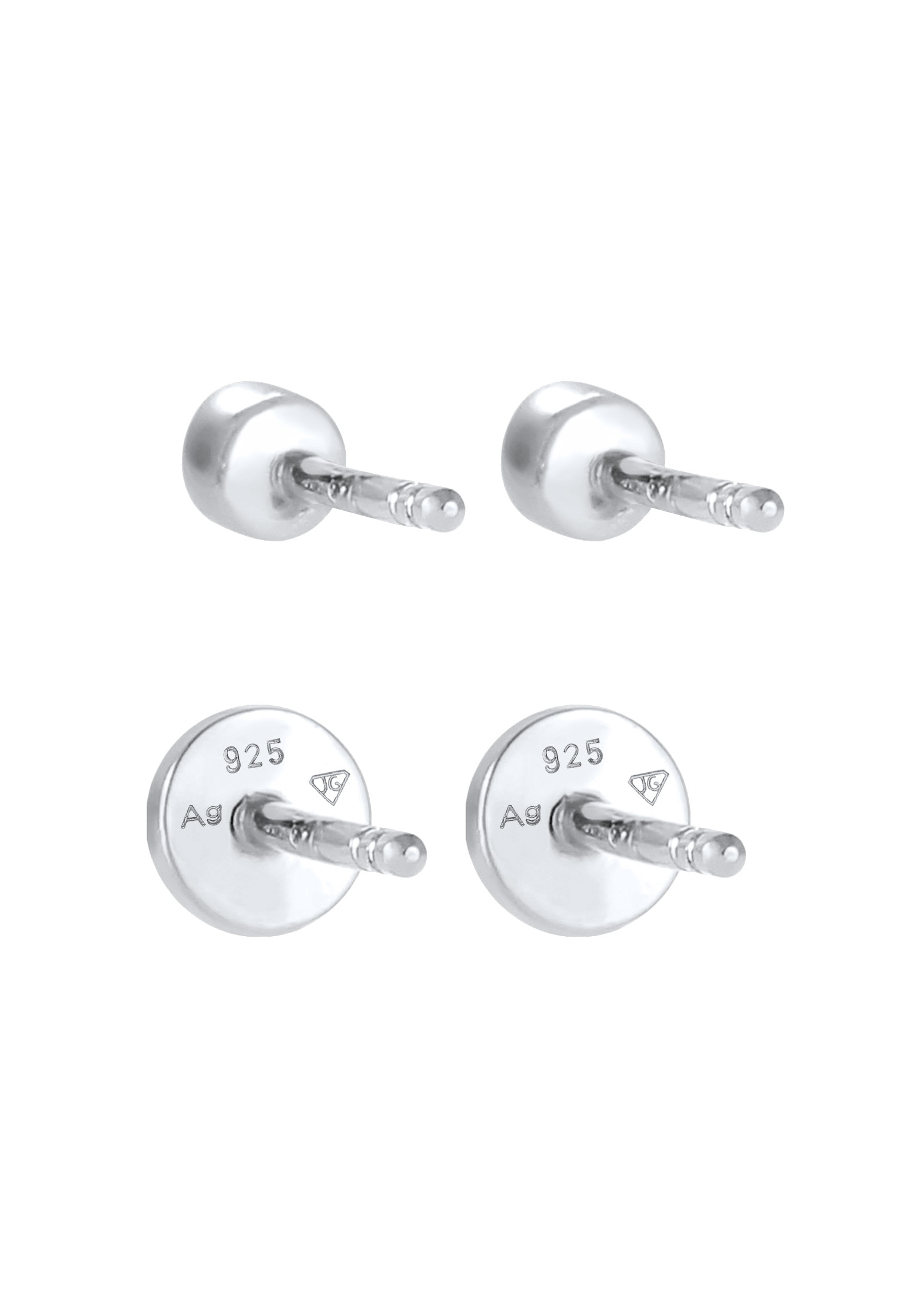 Elli Ohrring-Set »Kristalle Plättchen Ohrstecker Set 925 Silber«