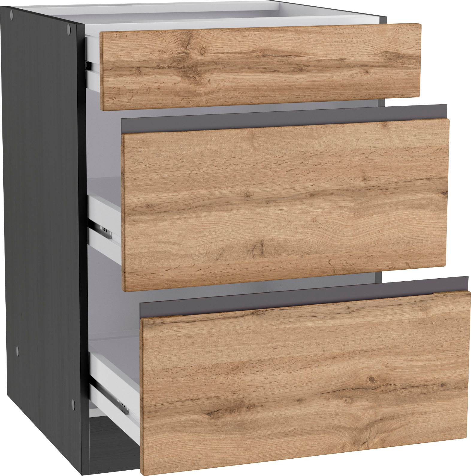 KOCHSTATION Unterschrank »KS-Riesa«, Breite 60 cm, MDF-Fronten