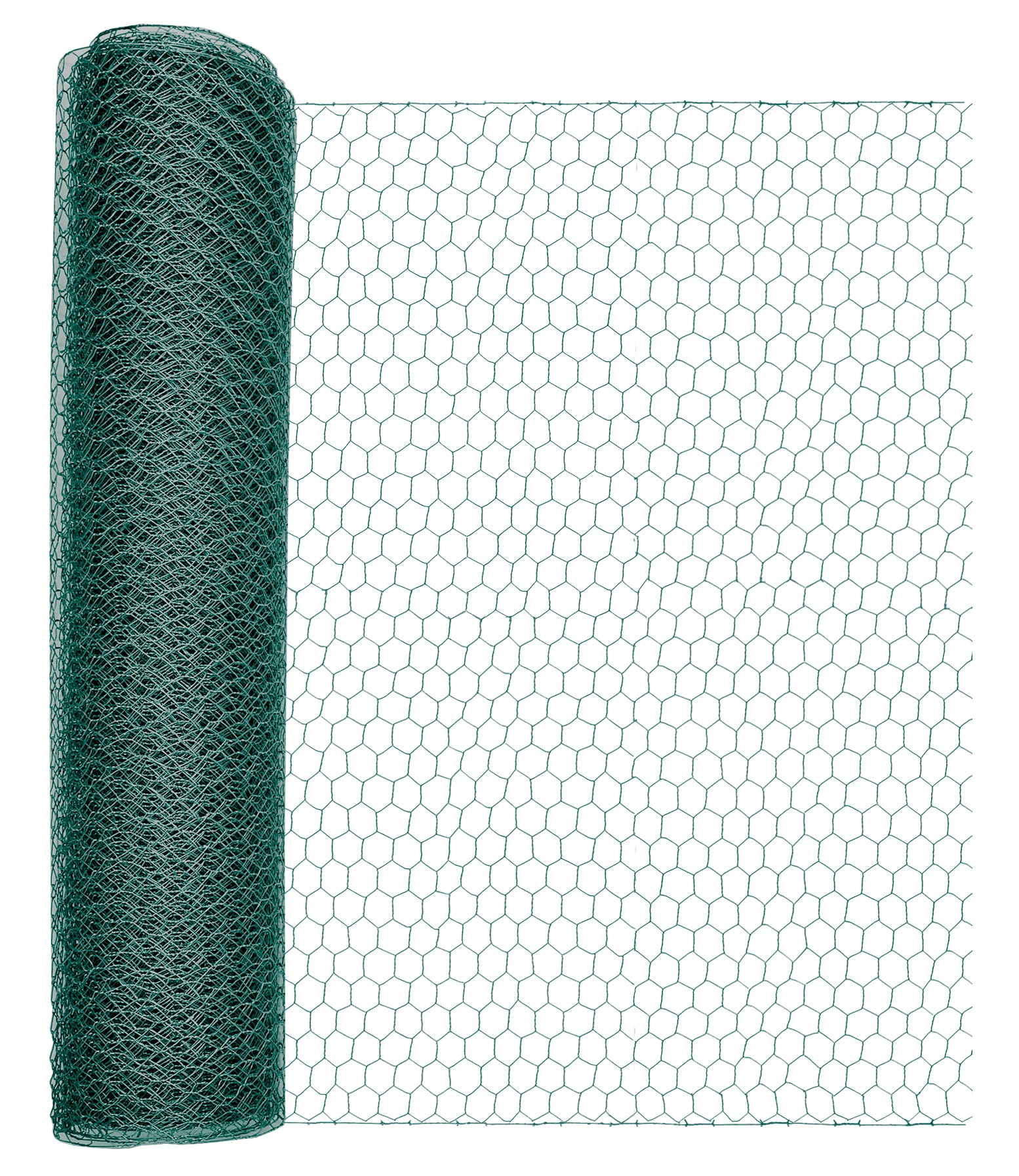 Windhager Voliere "für Hasen, Hühner und Vögel, Kleintiergeflecht" Sechseck-Geflecht, Gittergröße 1 x 10 m oder 0,5 x 10 m, grün