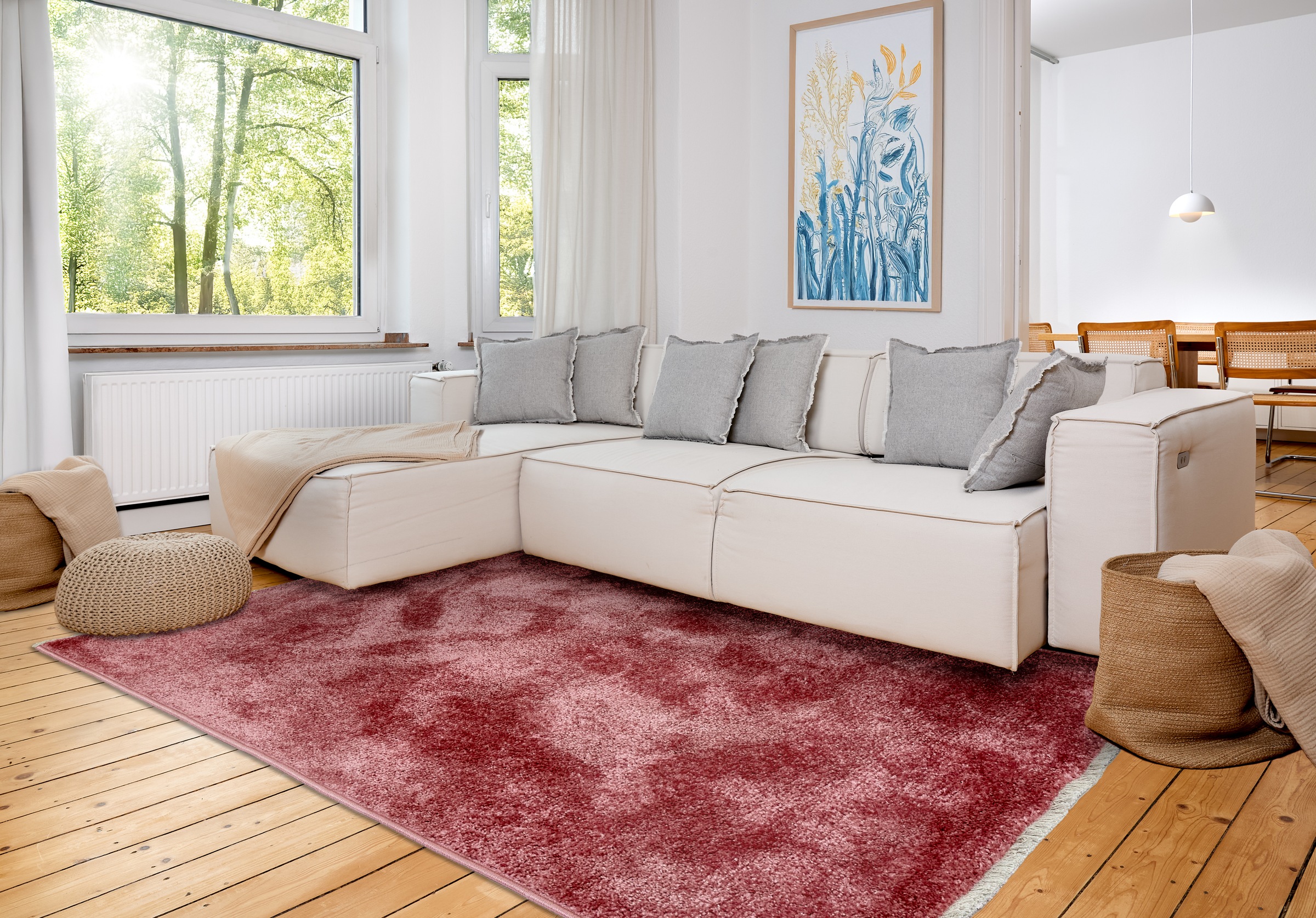 ASTRA Teppich »Stevie 250«, rechteckig, 9 mm Höhe, weicher Kurzflor, gewebt, Wohnzimmer, Schlafzimmer