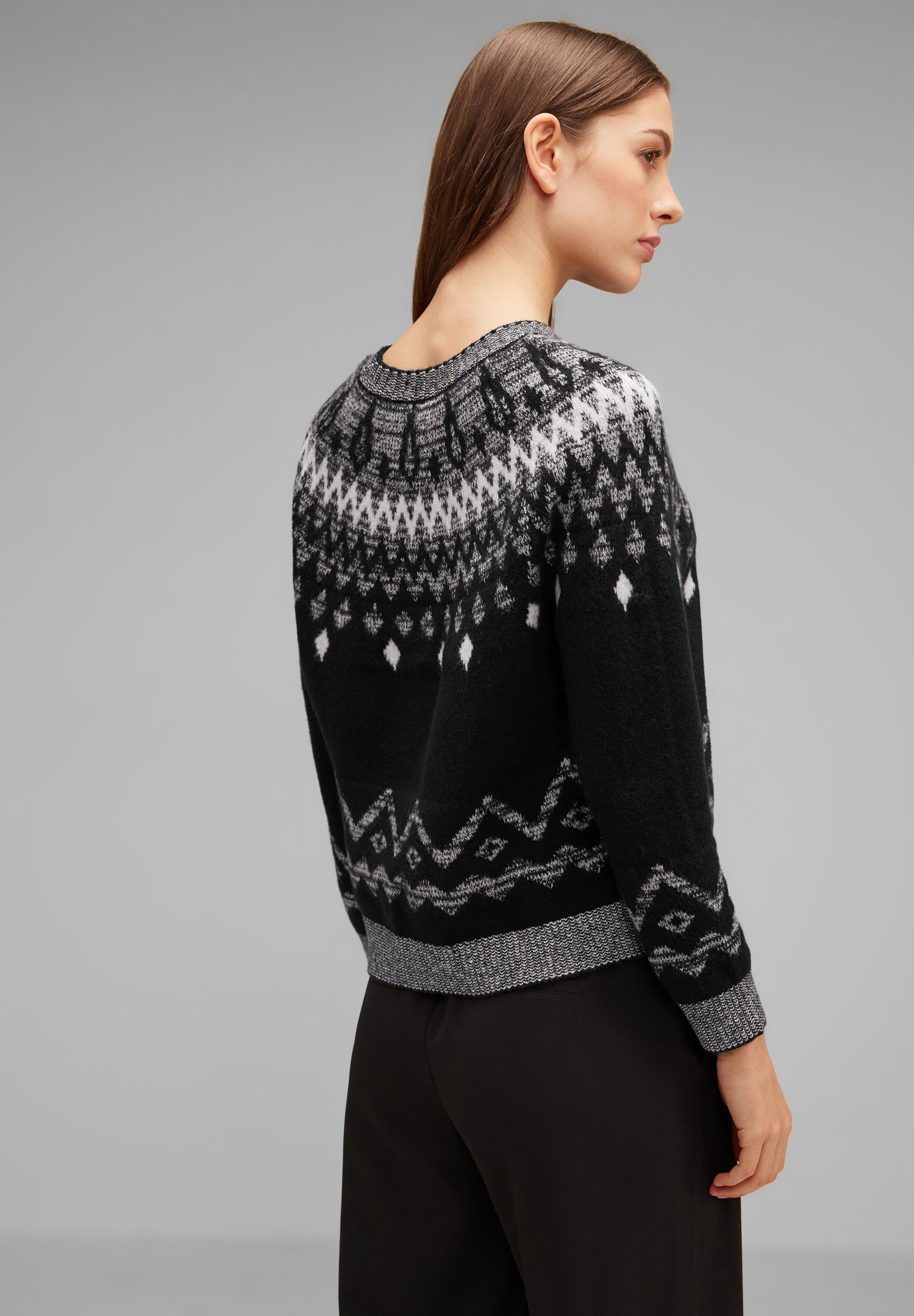 STREET ONE Strickpullover, mit Rundhalsausschnitt