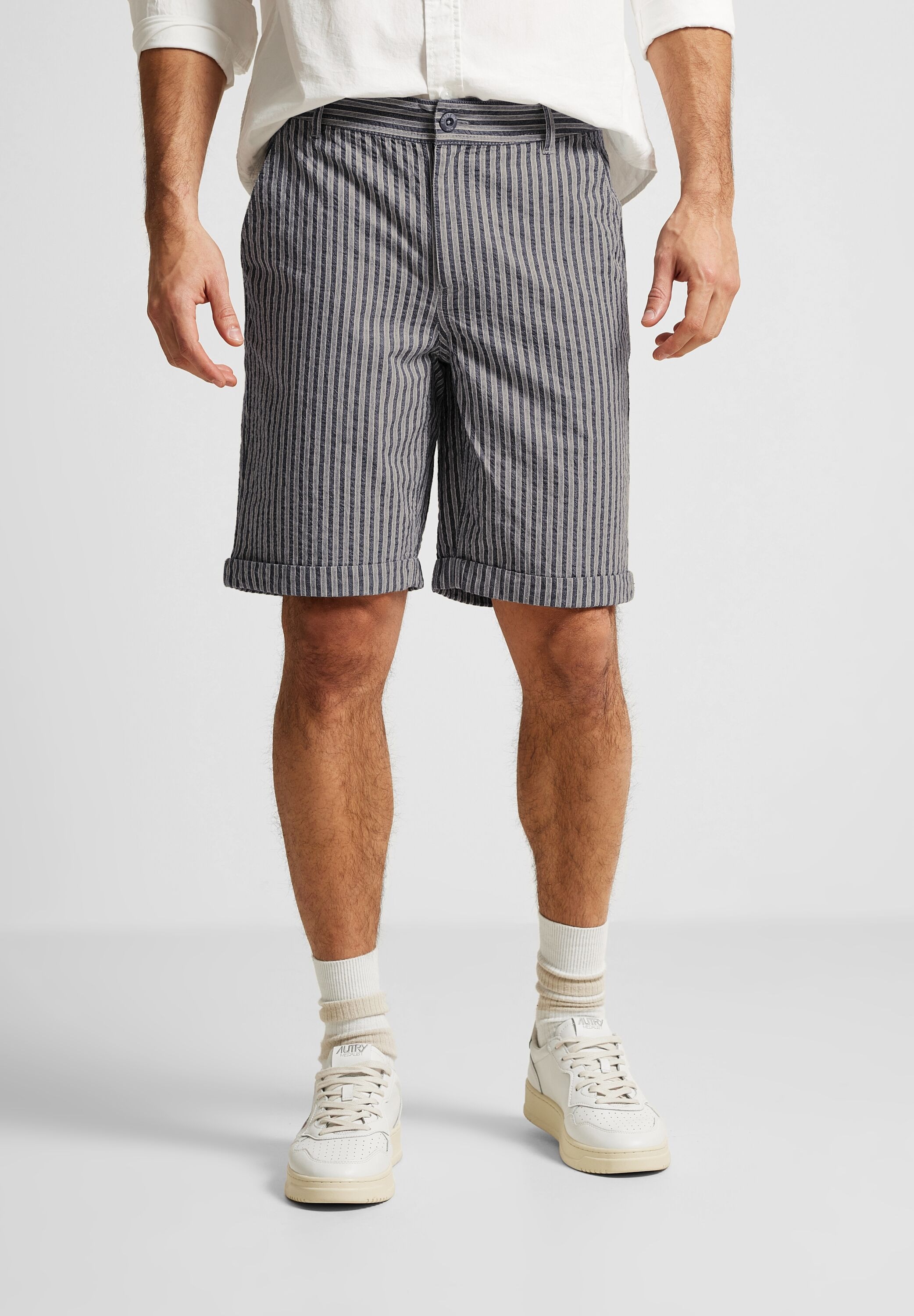 STREET ONE MEN Shorts, im Streifendesign