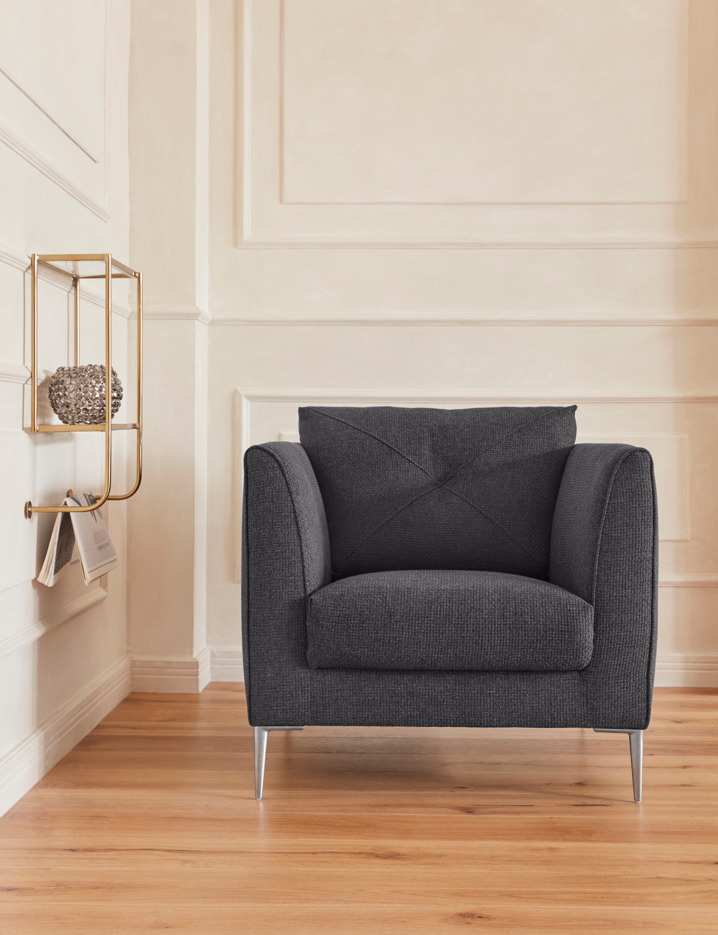 TRENDMANUFAKTUR Sessel "Chilltime, Loungesessel, Komfortsitzhöhe 46cm, Brei günstig online kaufen