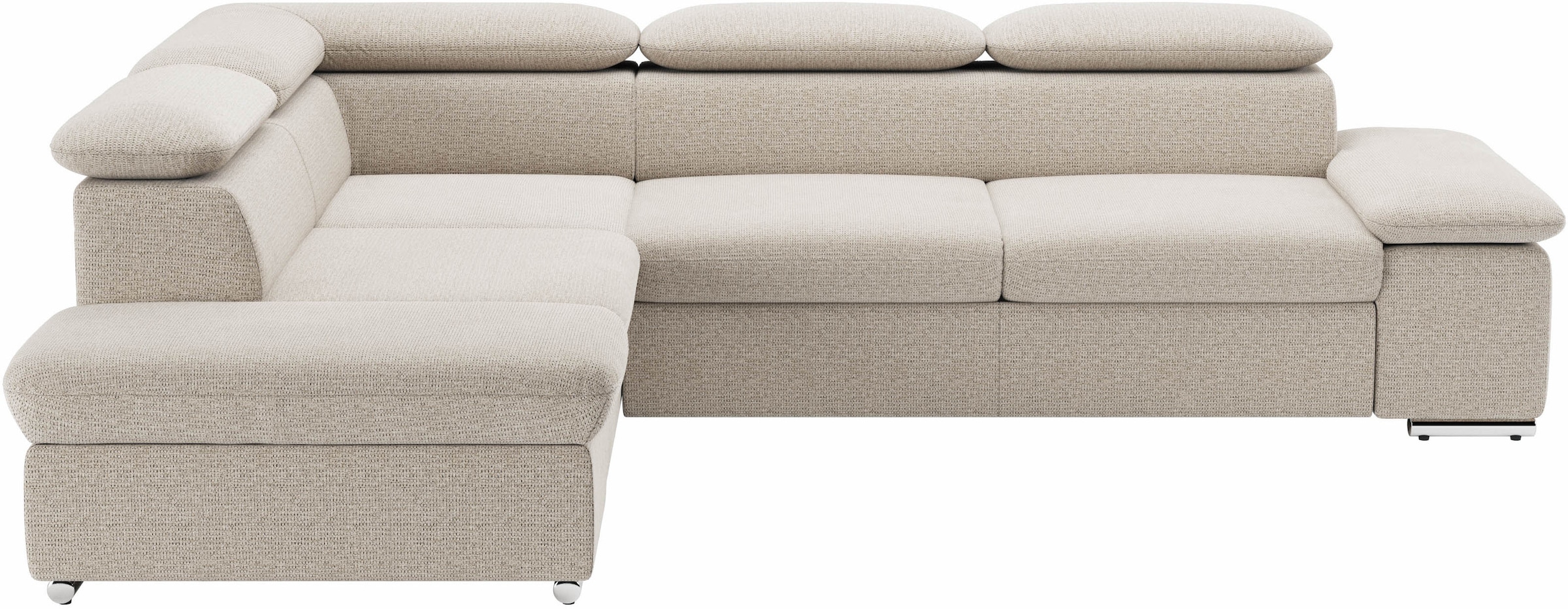 sit&more Ecksofa "Valantine L-Form, B: 272 cm, Armteilverstellung, Kopfteilverstellung" optional Schlaffunktion, Komfortsofa, modern