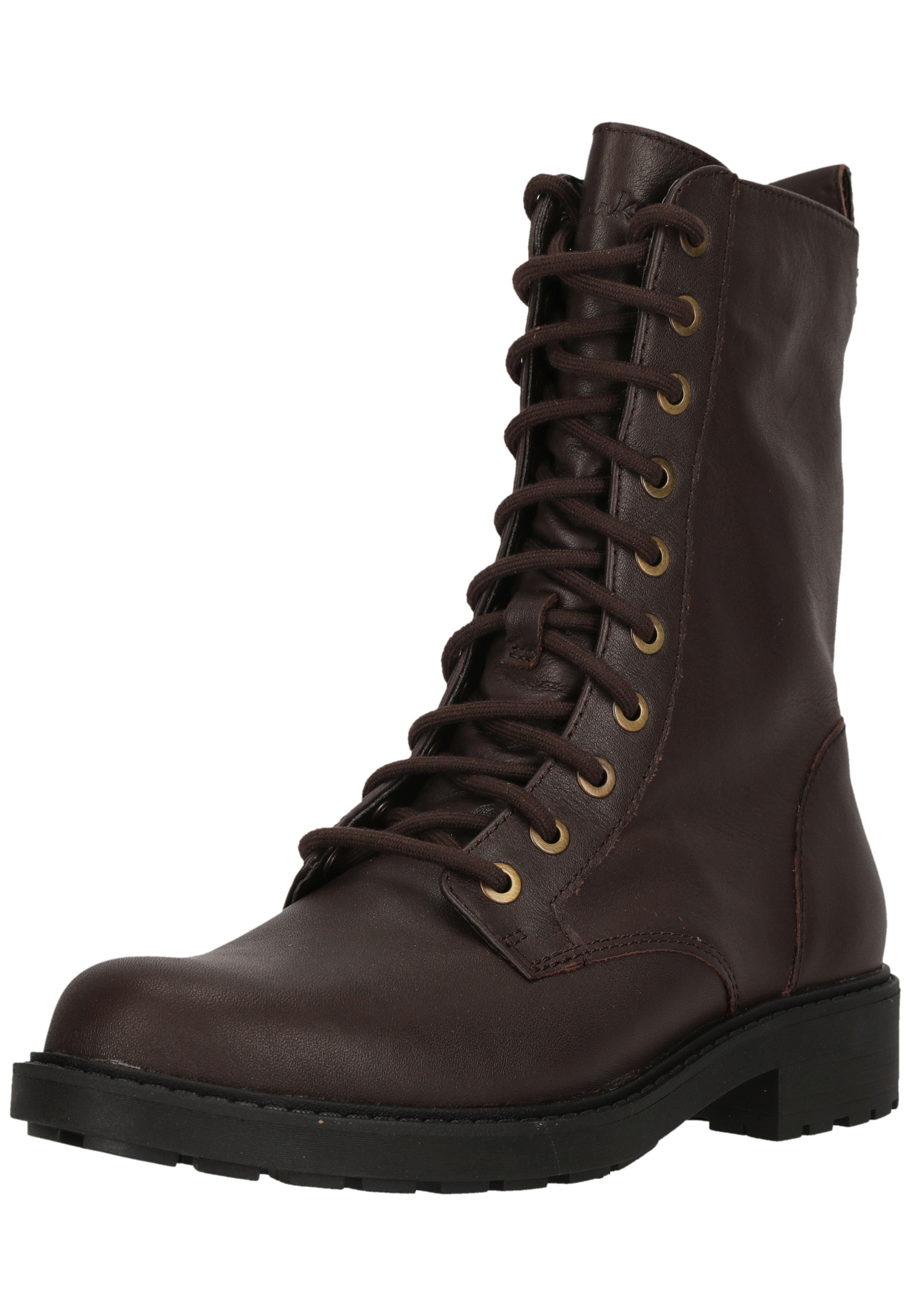 Clarks Stiefel "Orinoco2 Style Dark Brown Lea" mit klassischer Schnürung