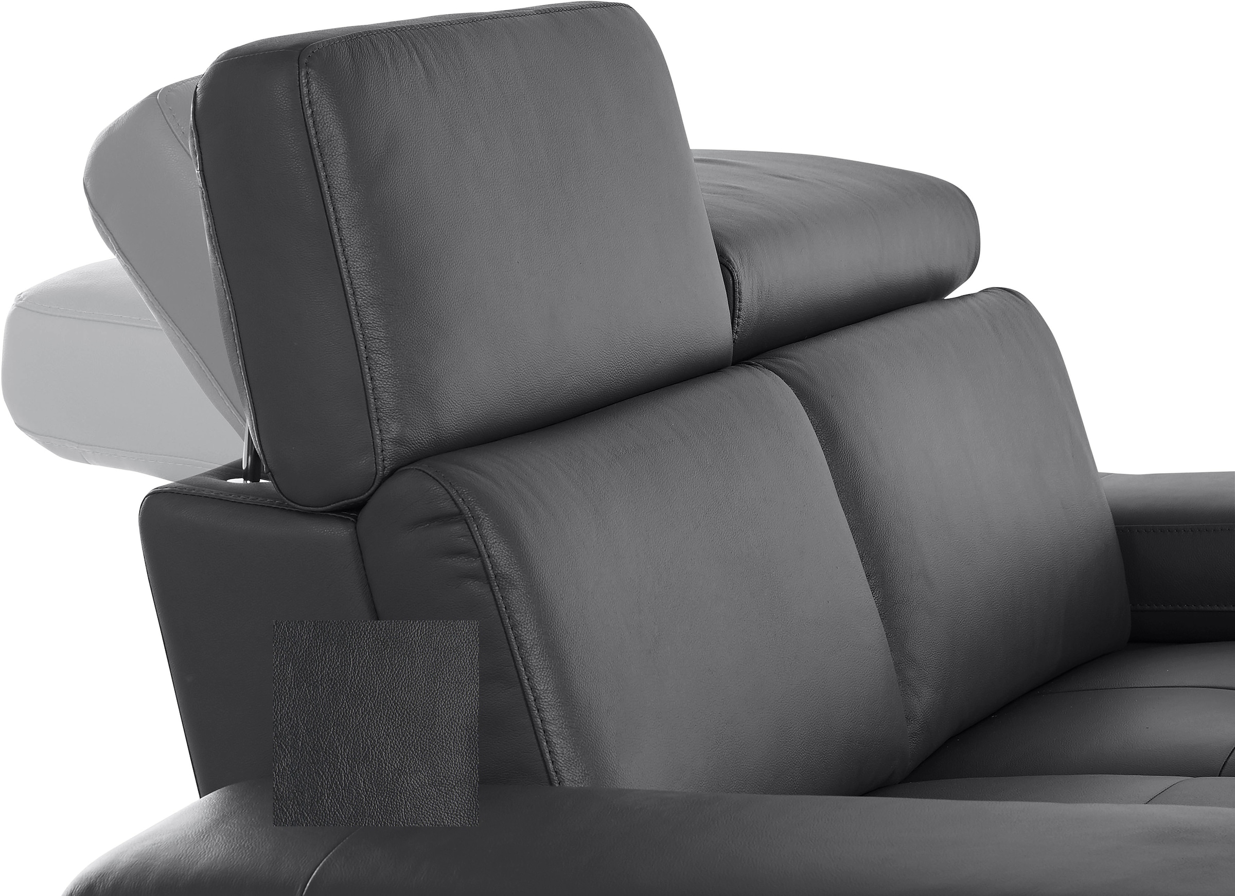 Places of Style Ecksofa »Kilado, L-Form,«, mit Relaxfunktion, verstellbarer Armlehne, Kopfteilverstellung