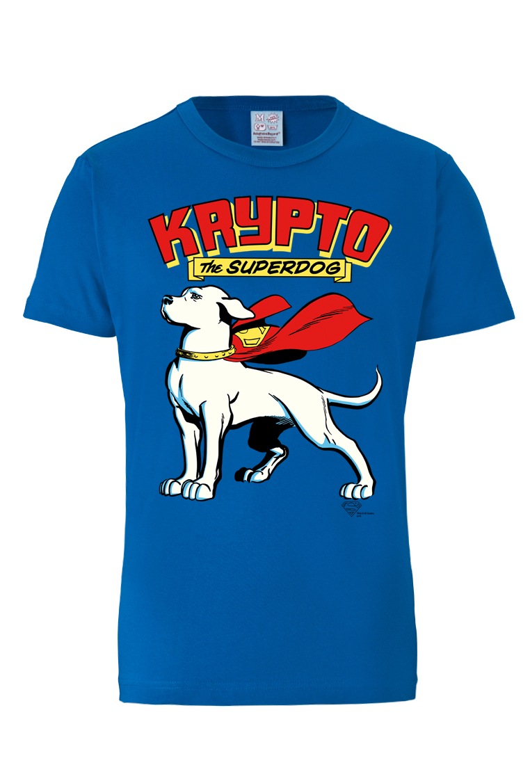 LOGOSHIRT T-Shirt »Superdog - Krypto - DC Comics«, mit coolem Hunde-Motiv