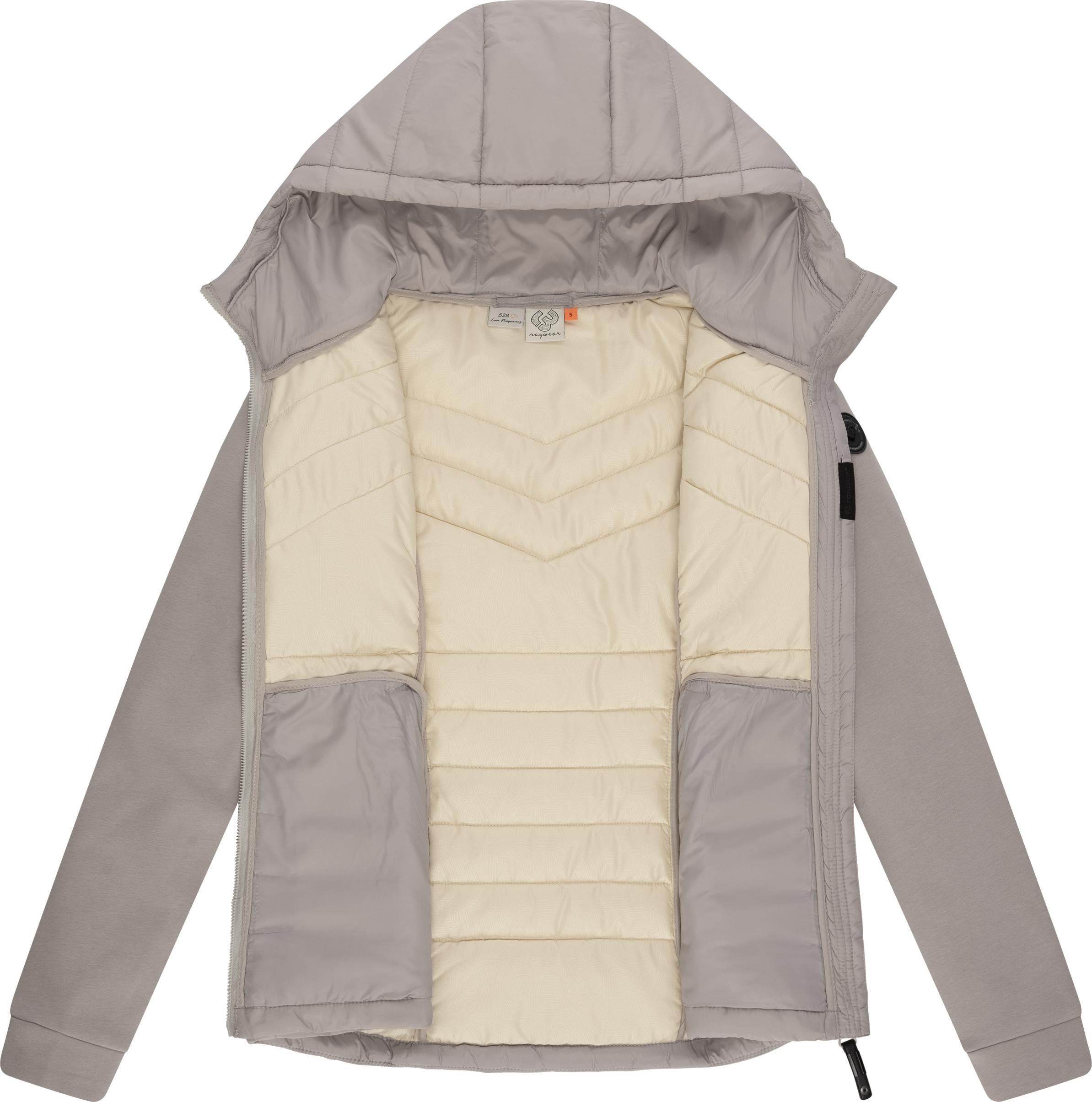 Ragwear Outdoorjacke »Sandrra«, mit Kapuze, Steppjacke aus modernem Materialmix mit Kapuze