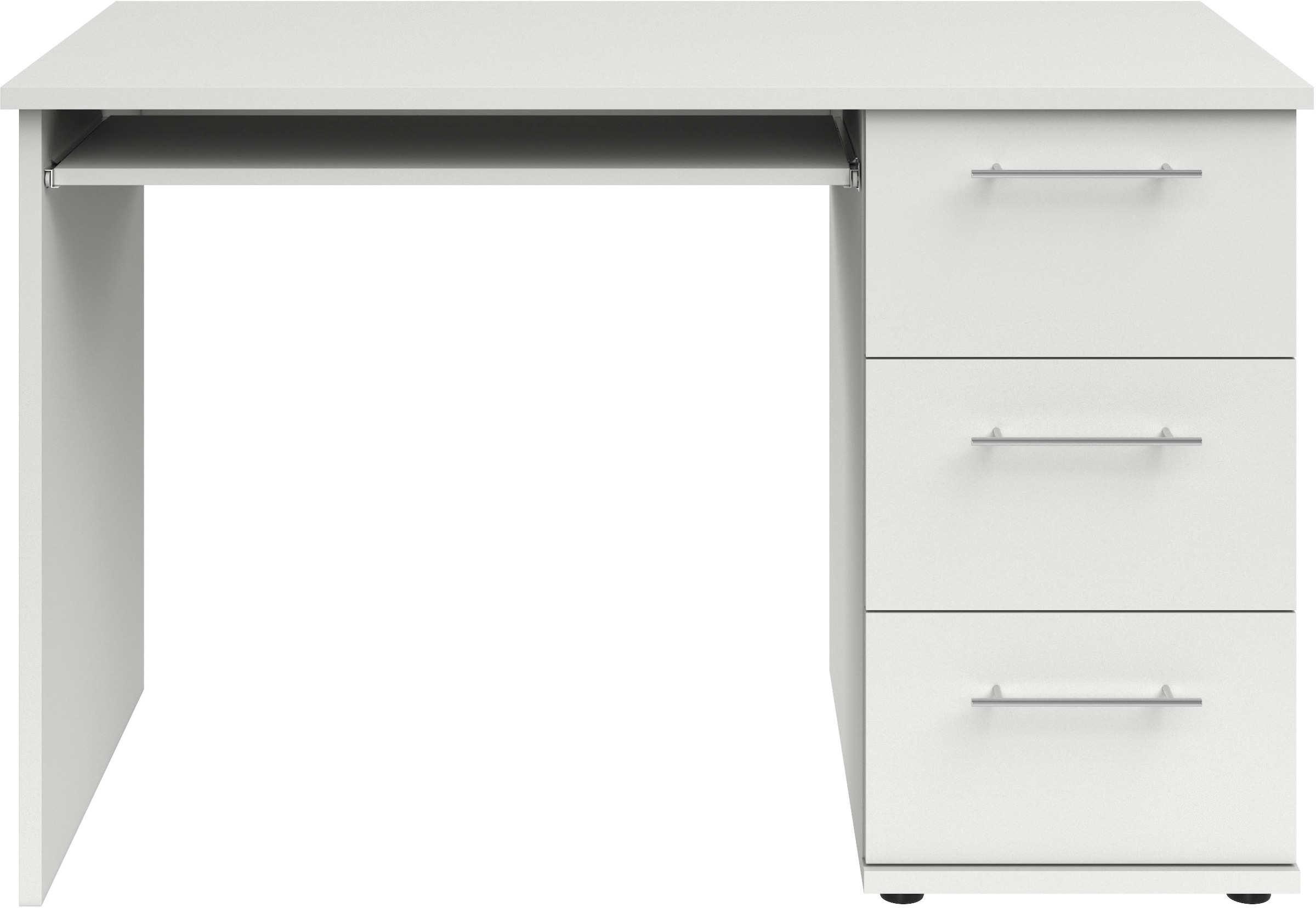 VOGL Möbelfabrik Schreibtisch "Tobi, optional mit Tastaturauszug,", mit 3 S günstig online kaufen