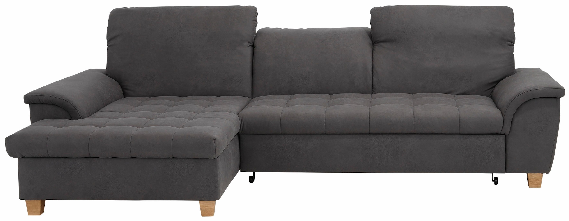 Home affaire Ecksofa »Lyla L-Form«, mit Recamiere, wahlweise mit Rückenfunktion und zusätzlich mit Bett