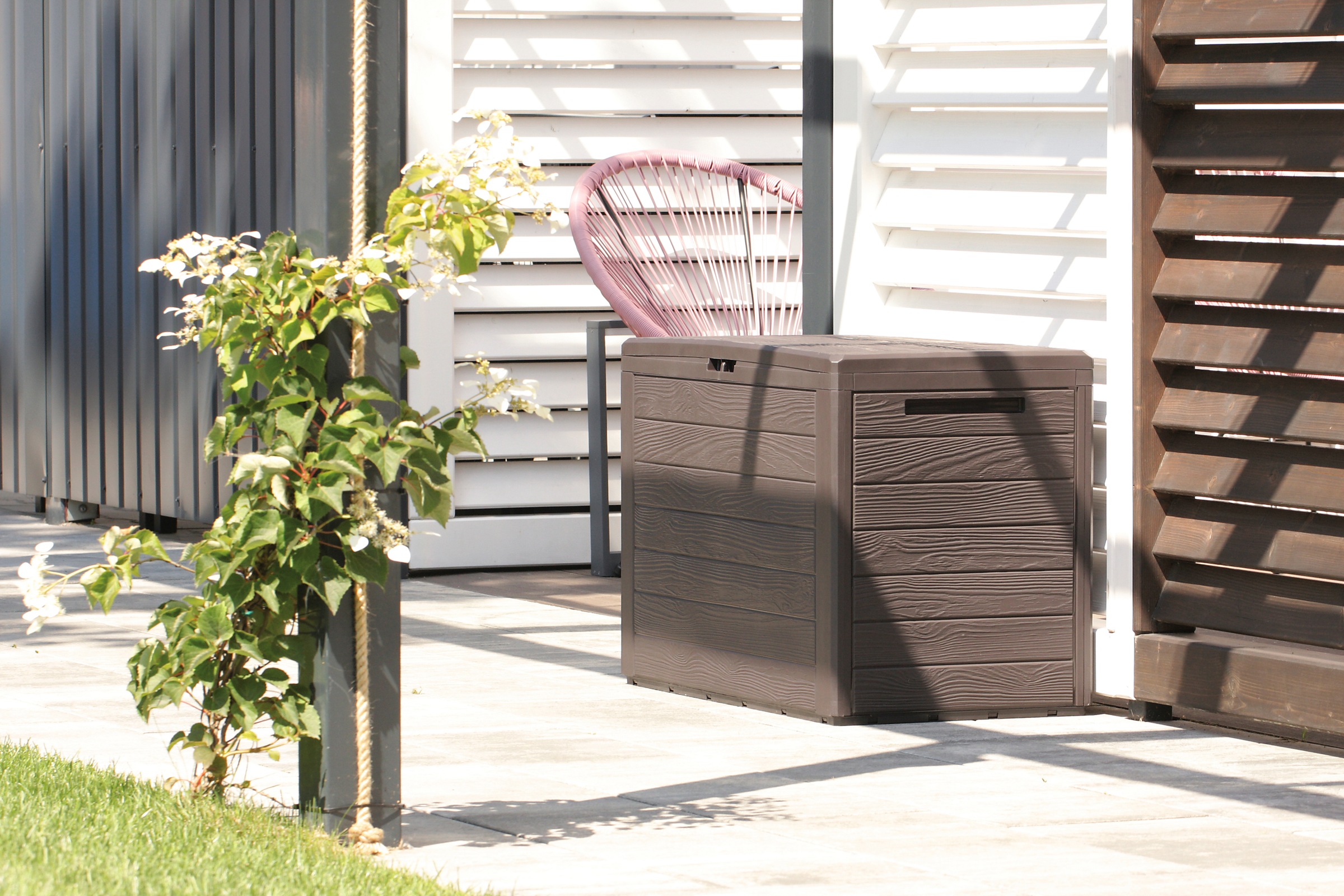 Prosperplast Aufbewahrungsbox "Woodebox, TOPSELLER" braun, 140 liter günstig online kaufen