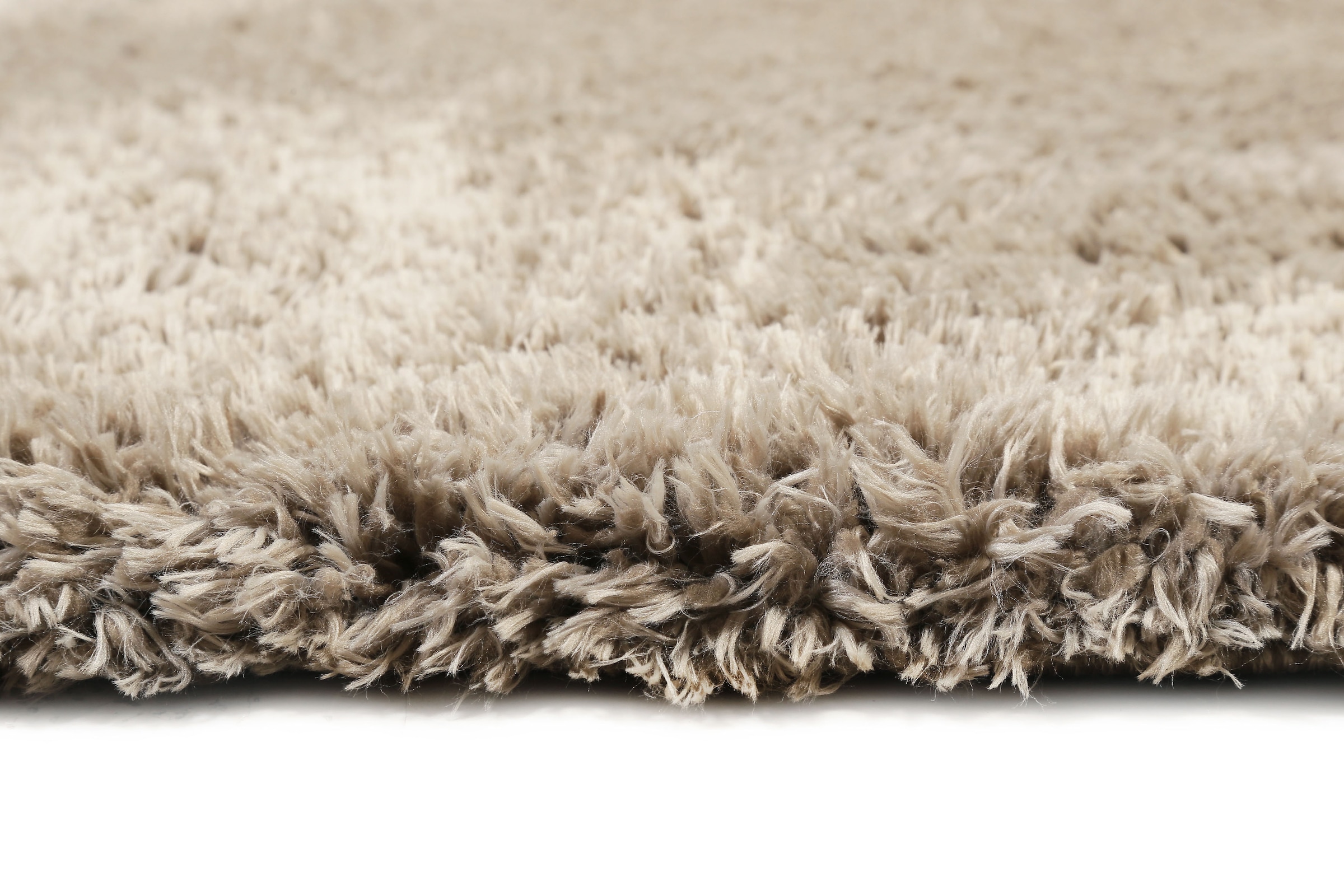 Esprit Hochflor-Teppich »YOGI«, rund, flauschiger Flor, nachhaltig, gewebt, Wohnzimmer, Schlafzimmer, uni