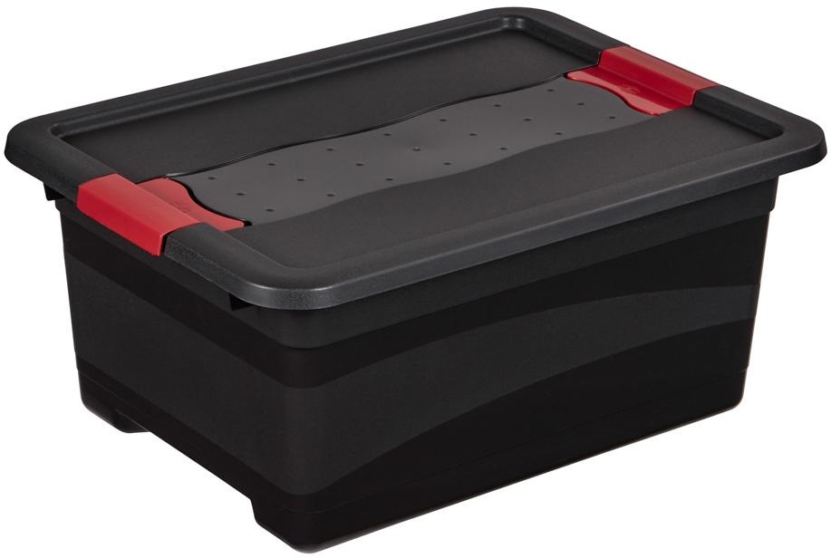 Thumbnail - keeeper Transportbehälter "eckhart" 29,5 cm breit 17,5 cm hoch 39,5 cm lang Set, 3 Stk. tlg. je 12 Liter, mit Deckel, Sc...