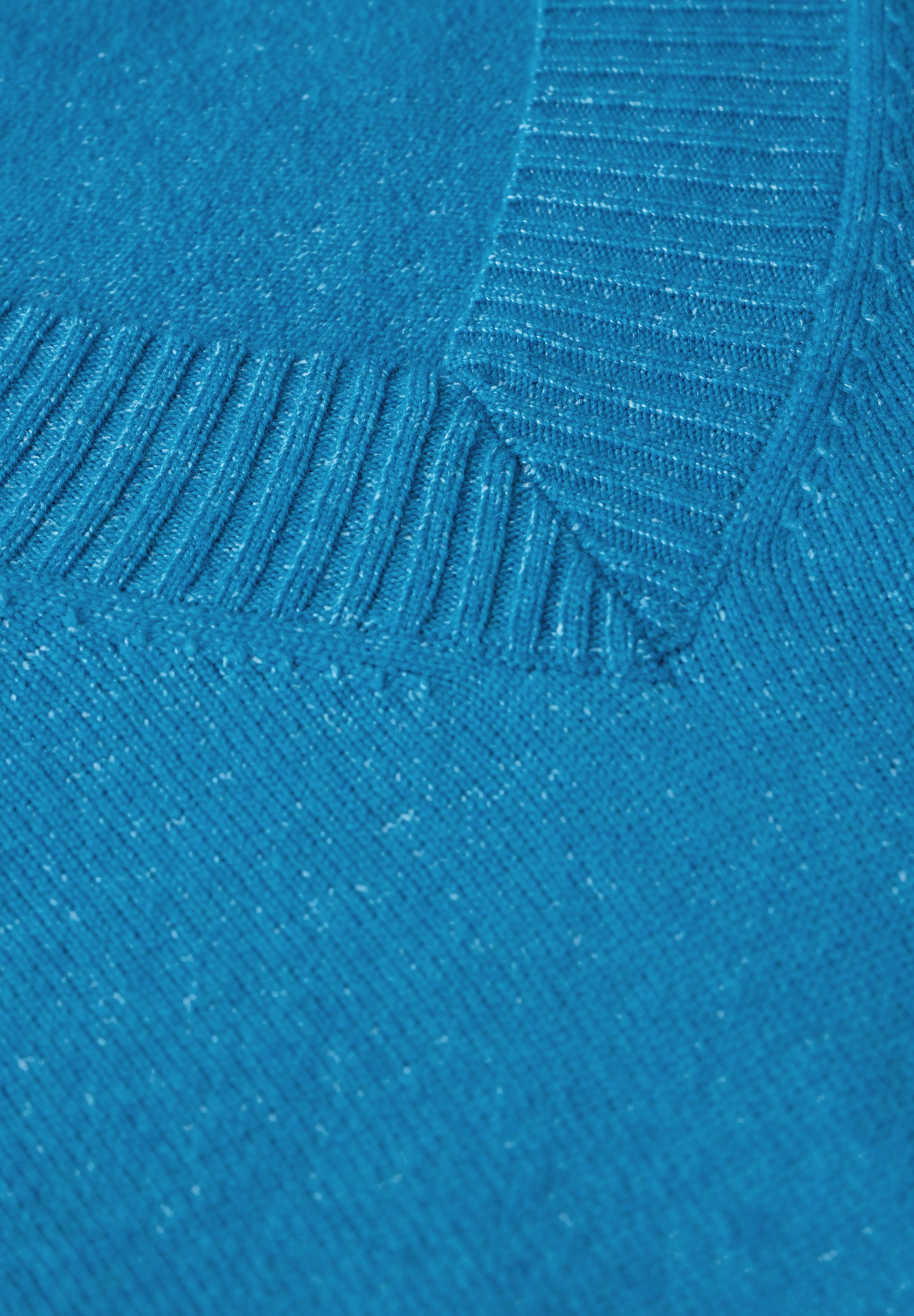 Cecil V-Ausschnitt-Pullover, im Melange Look
