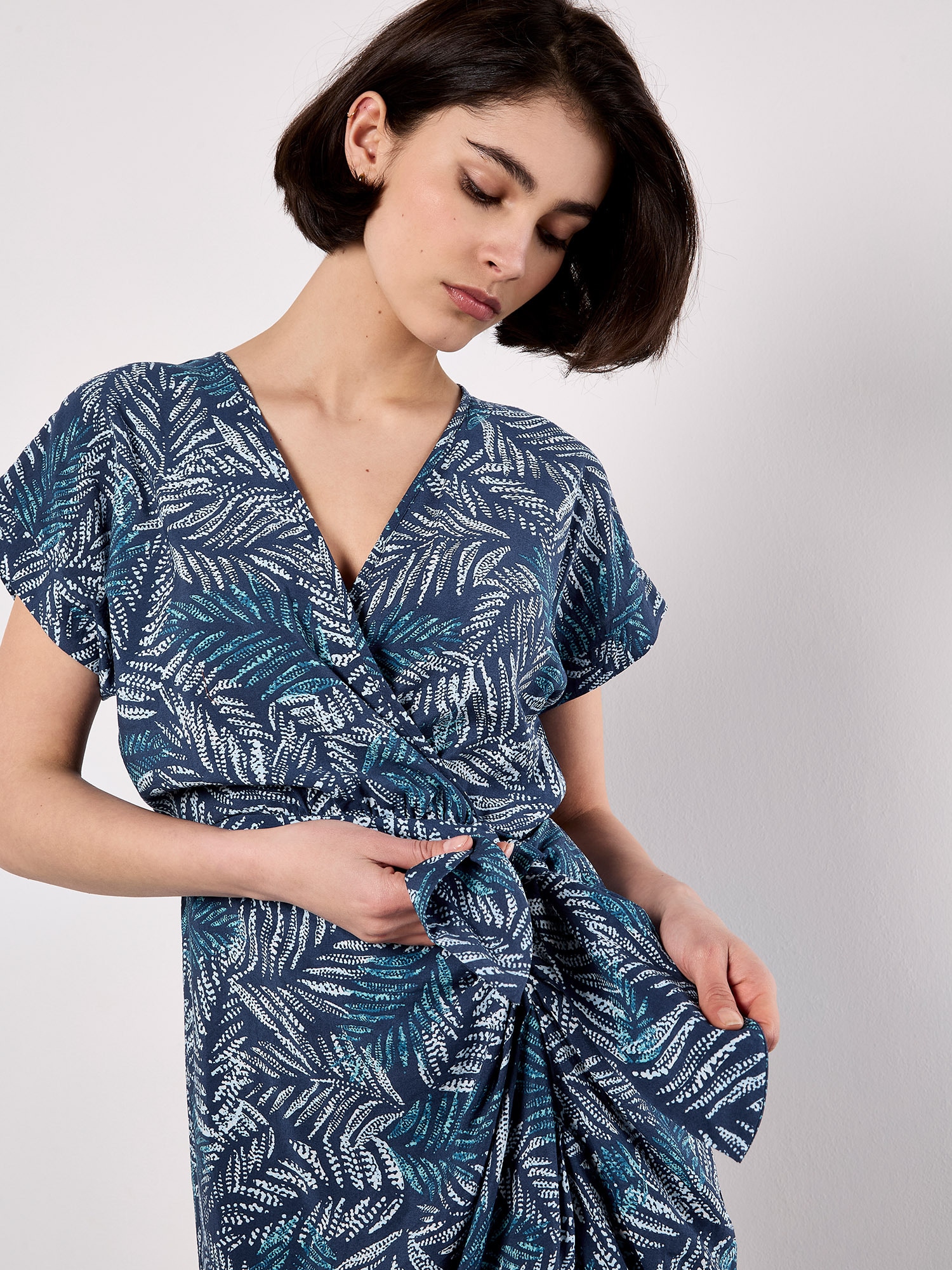 Apricot Druckkleid »Midikleid« 2 tlg. in Wickeloptik
