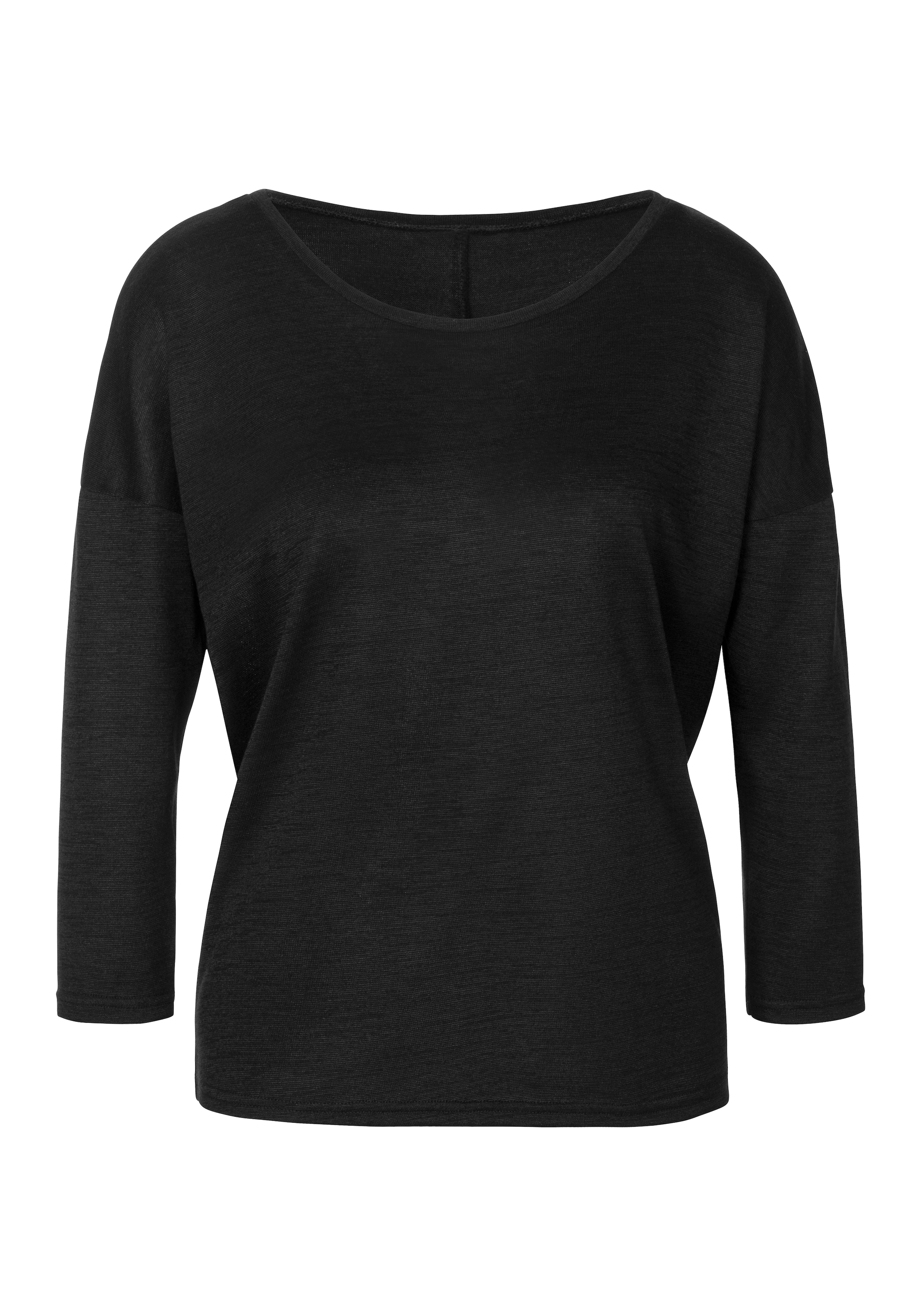 LASCANA 3/4-Arm-Shirt »aus feinem Strick«, (2er-Pack), aus pflegeleichter Qualität mit Viskose