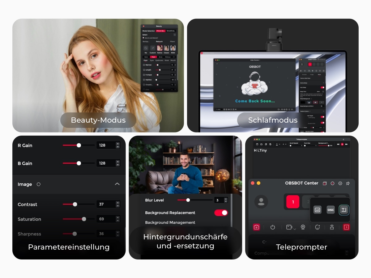 OBSBOT Webcam »TINY 3 Lite« 4K Ultra HD