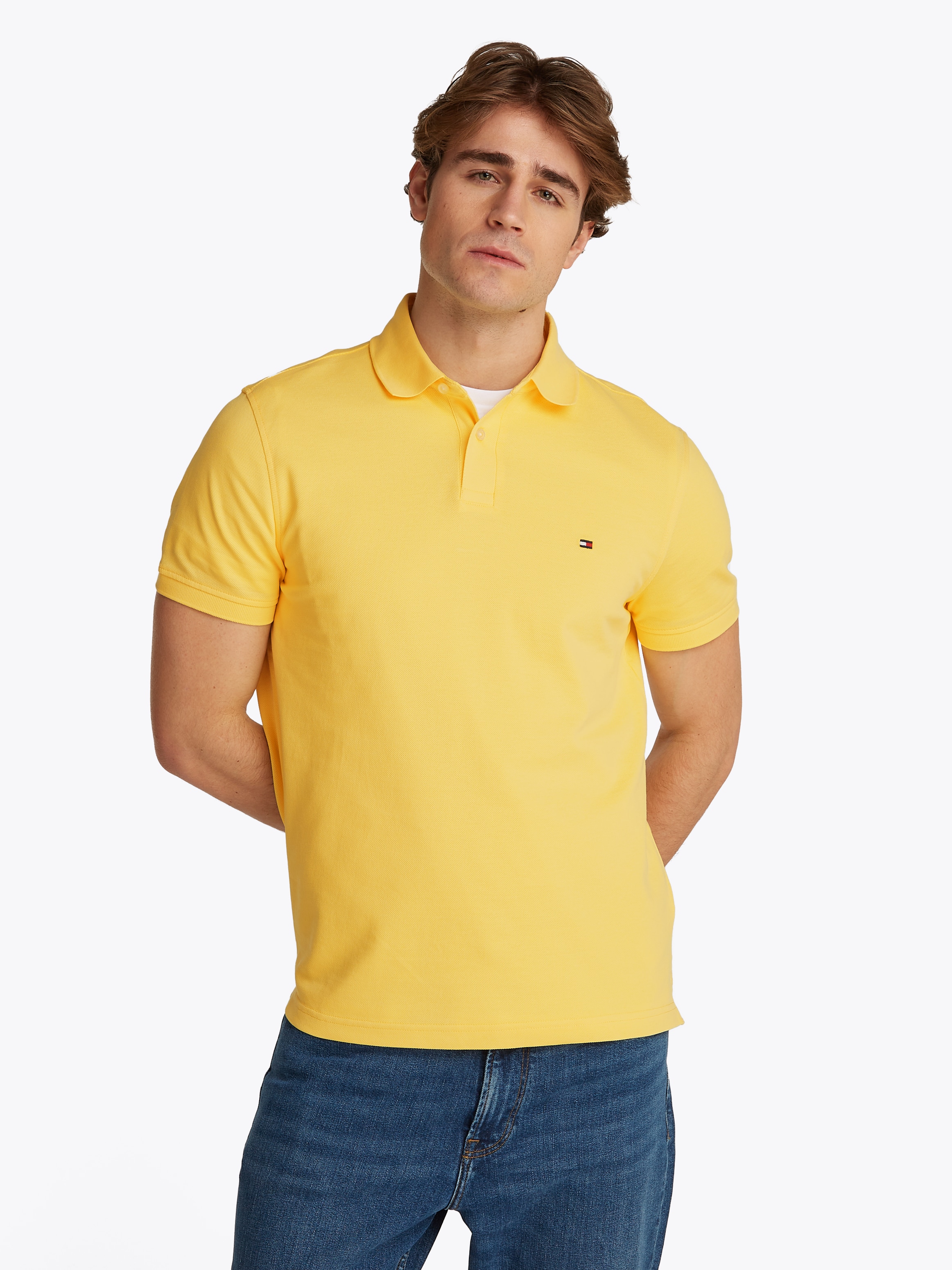 Tommy Hilfiger "1985 REGULAR POLO" aus hochwertiger Baumwoll-Piqué-Qualität