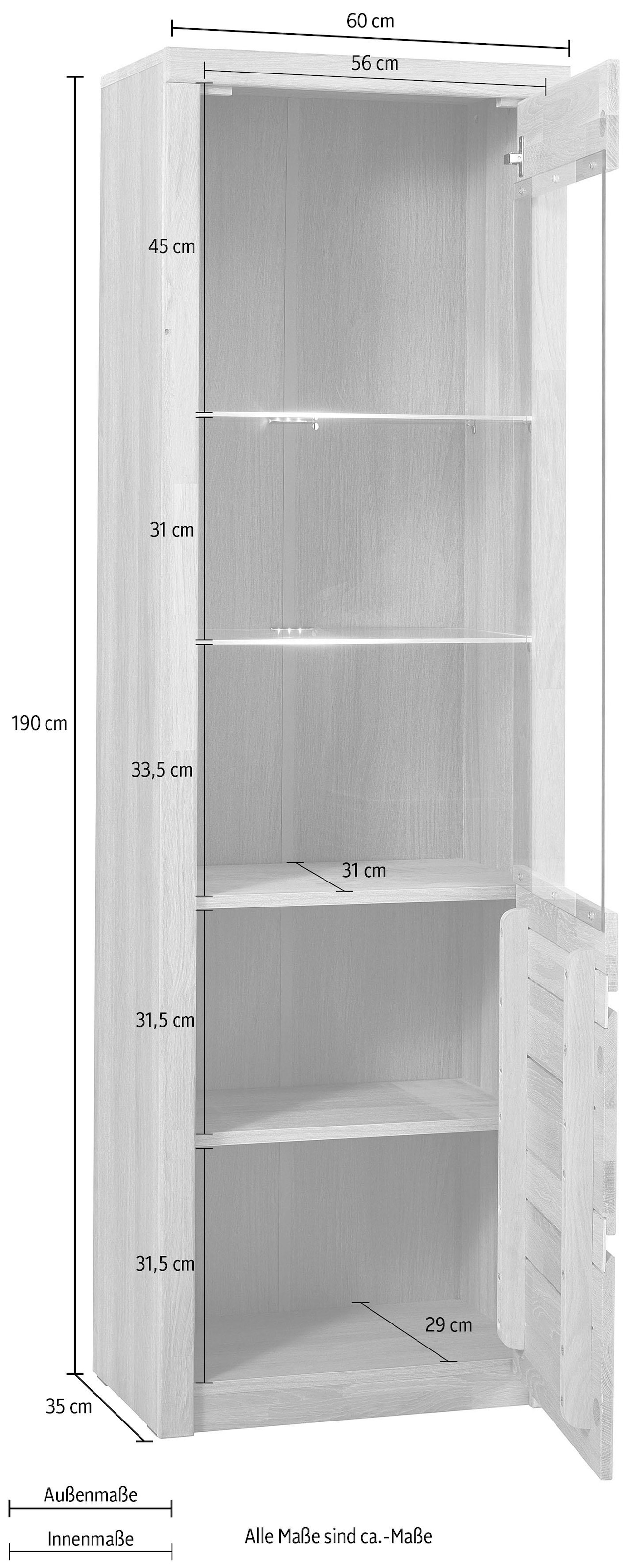 Home affaire Vitrine »Silkeborg«, Höhe 190 cm