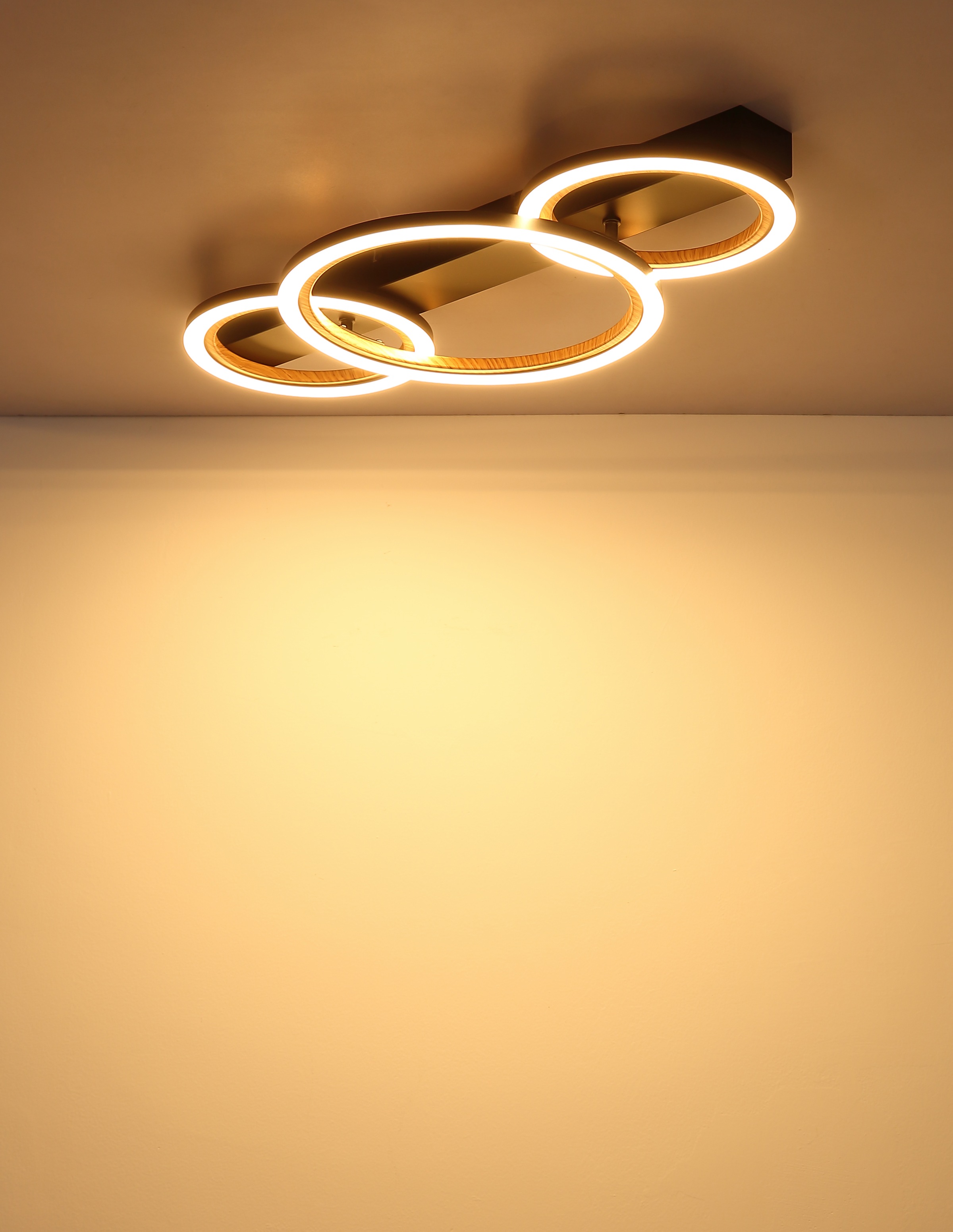 GLOBO LIGHTING Deckenleuchte »DAKARI I« LED-Modul 1 Stk. Warmweiß Deckenlampe Wohnzimmer-Leuchte Schlafzimmer-Leuchte Flur Küche