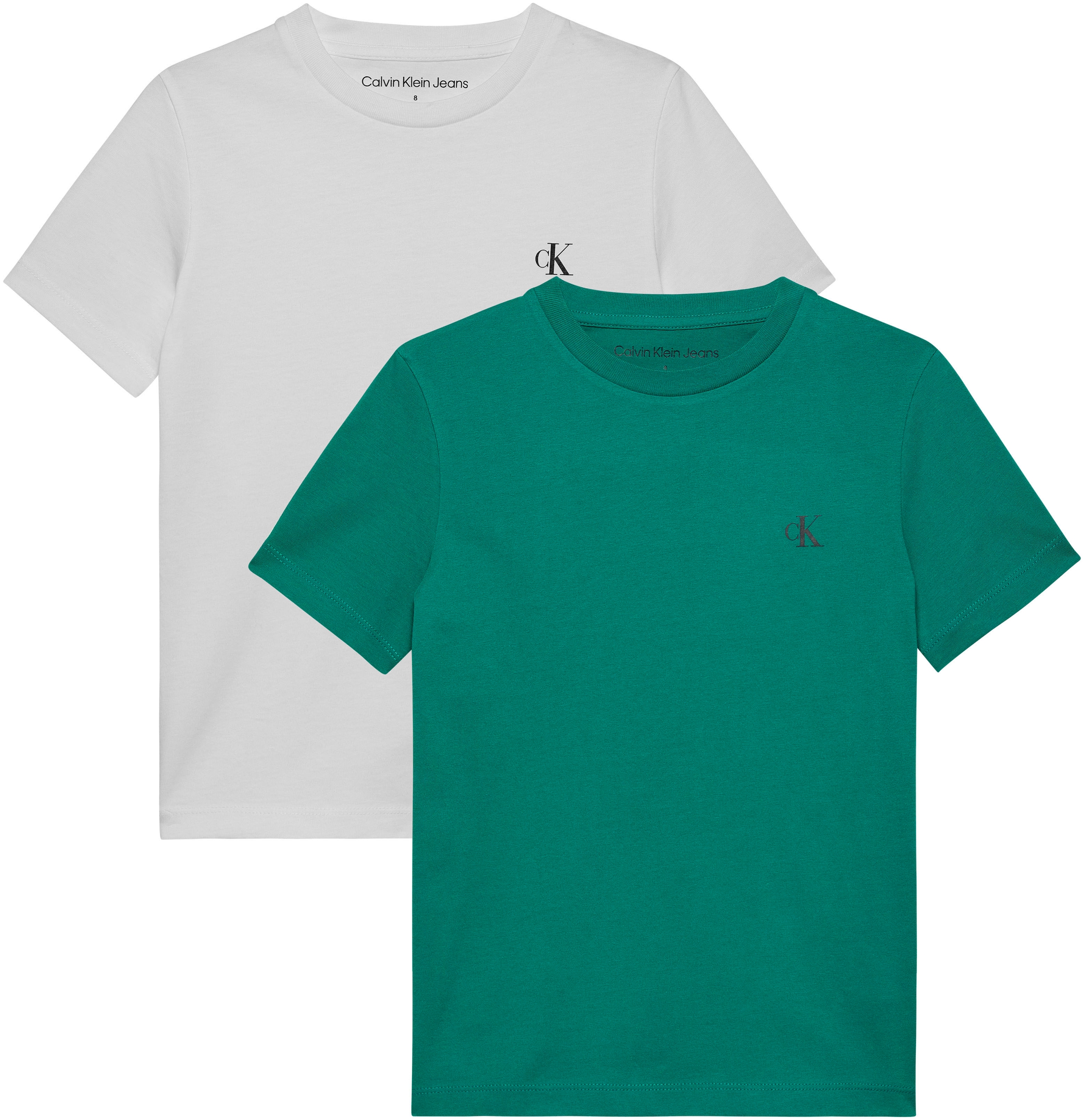 für TOP«, BAUR T-Shirt mit | ▷ Klein Calvin Jeans Logodruck MONOGRAM »2-PACK