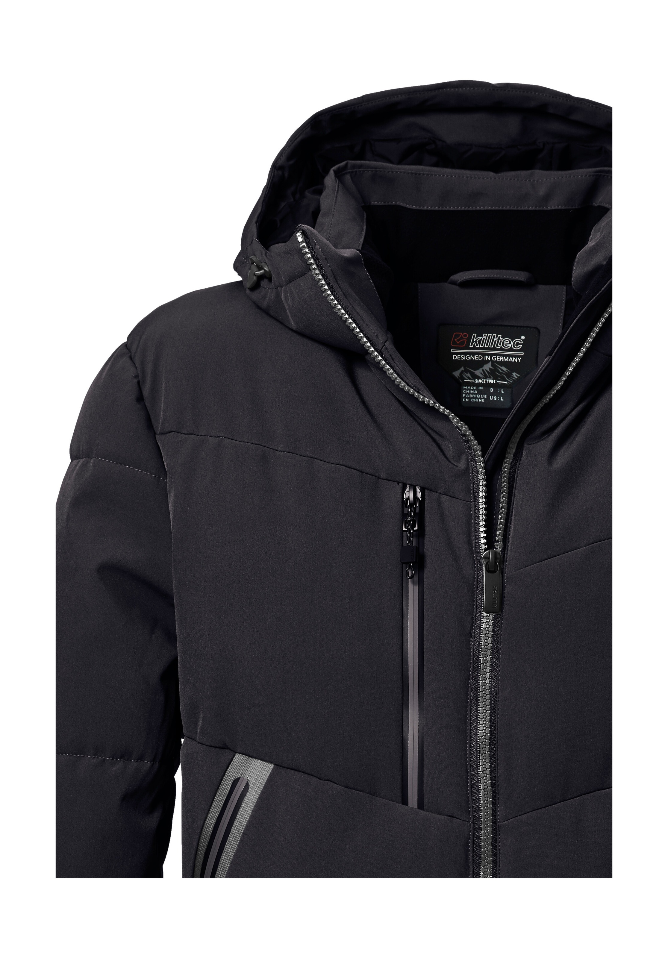 Killtec Steppjacke »KOW 1 MN QLTD JCKT«, Wasser- und windabweisende Funktionsjacke, Kapuze, recyceltes Material