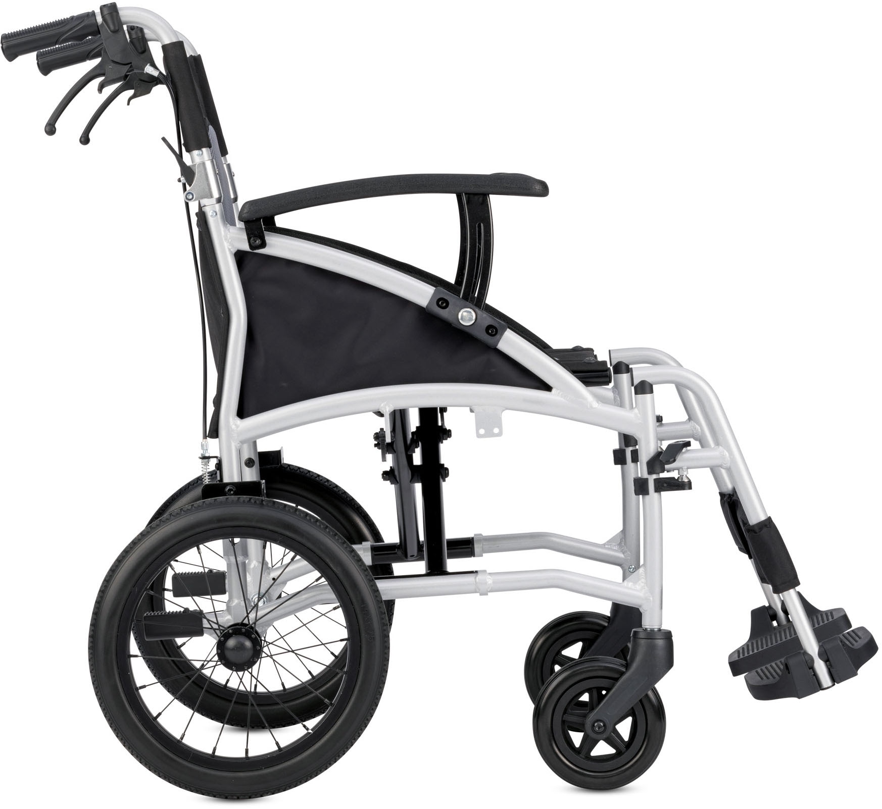Bischoff & Bischoff Transportrollstuhl »Vida 13"«, Die perfekte Wahl für Reisen und Mobilität unterwegs, nur 10 kg