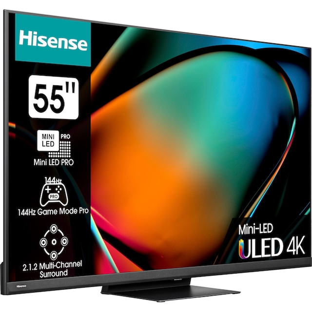 Hisense Mini-LED-Fernseher »55U8KQ«, 139 cm/55 Zoll, 4K Ultra HD, Smart-TV  | BAUR