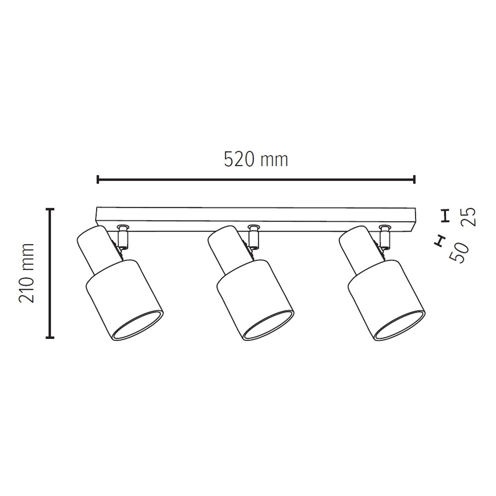 SPOT Light Deckenleuchte »TREEHOUSE«, 3 flammig, Leuchtmittel E27 | ohne Leuchtmittel, Naturprodukt aus Eichenholz, Mit flexiblem Spotkopf, Schirm aus Stoff