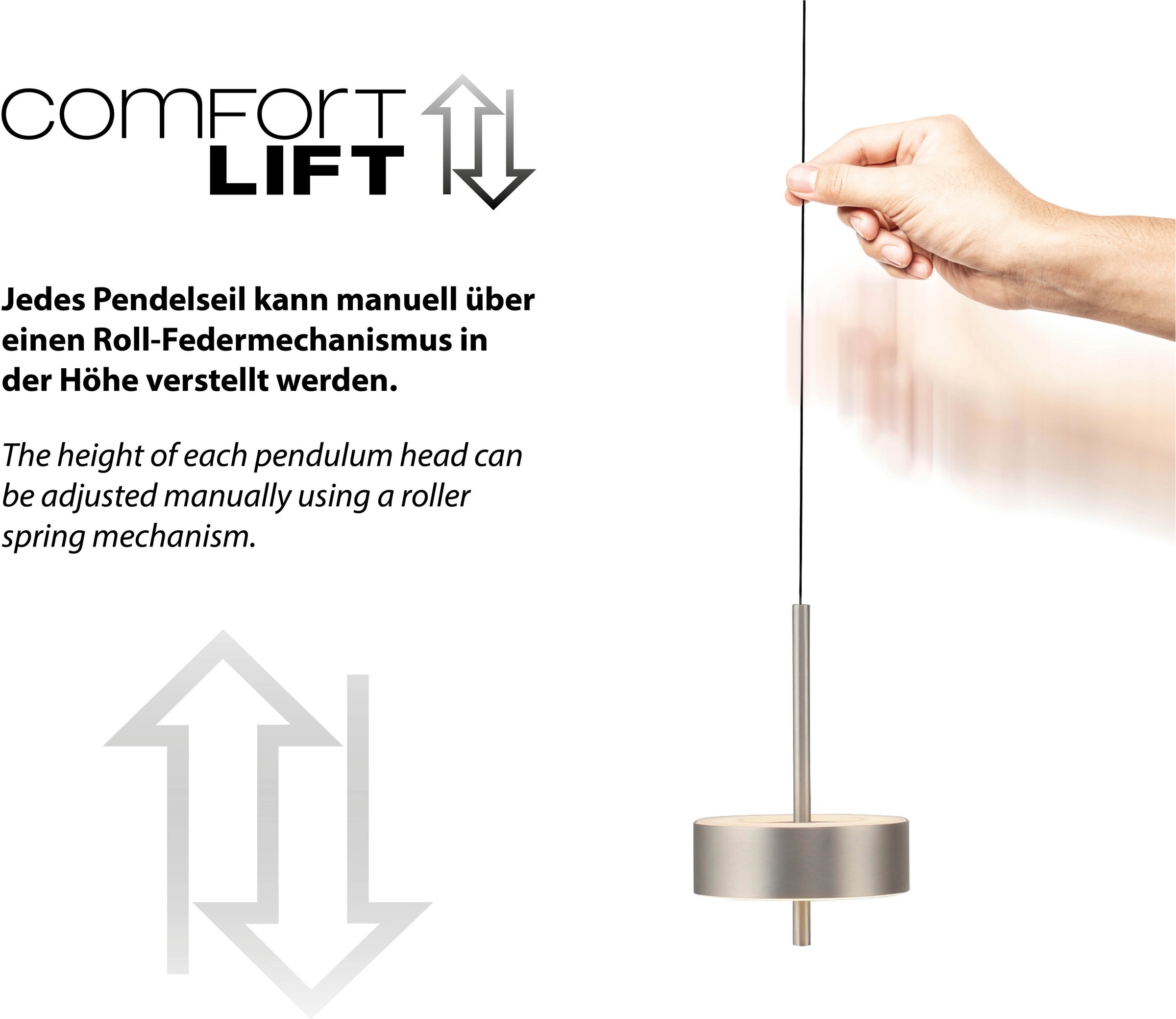 Neuhaus Q SMART HOME LIGHTS LED Pendelleuchte »Q-ROTATE« LED-Board 1 Stk. warmweiß - kaltweiß