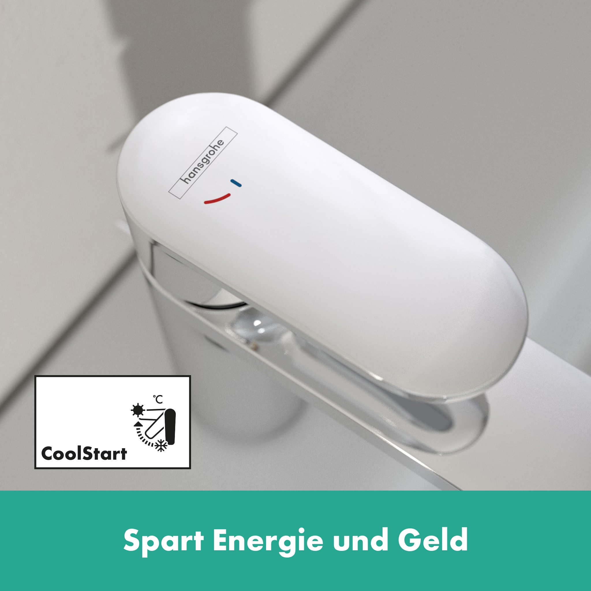 hansgrohe Waschtischarmatur »Vernis Blend«, 7cm, CoolStart mit Zugstangen-Ablaufgarnitur