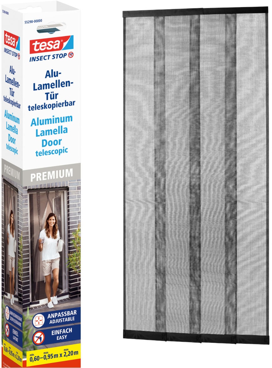 tesa Insektenschutz-Tür "Insect Stop ALU Lamellentür teleskopierbar - 0,60m günstig online kaufen