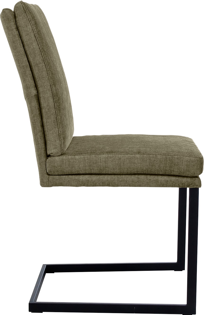 Thumbnail - K+W Komfort & Wohnen Freischwinger () stabiles Hochkantrohr, Untergestell in Edelstahloptik oder schwarz