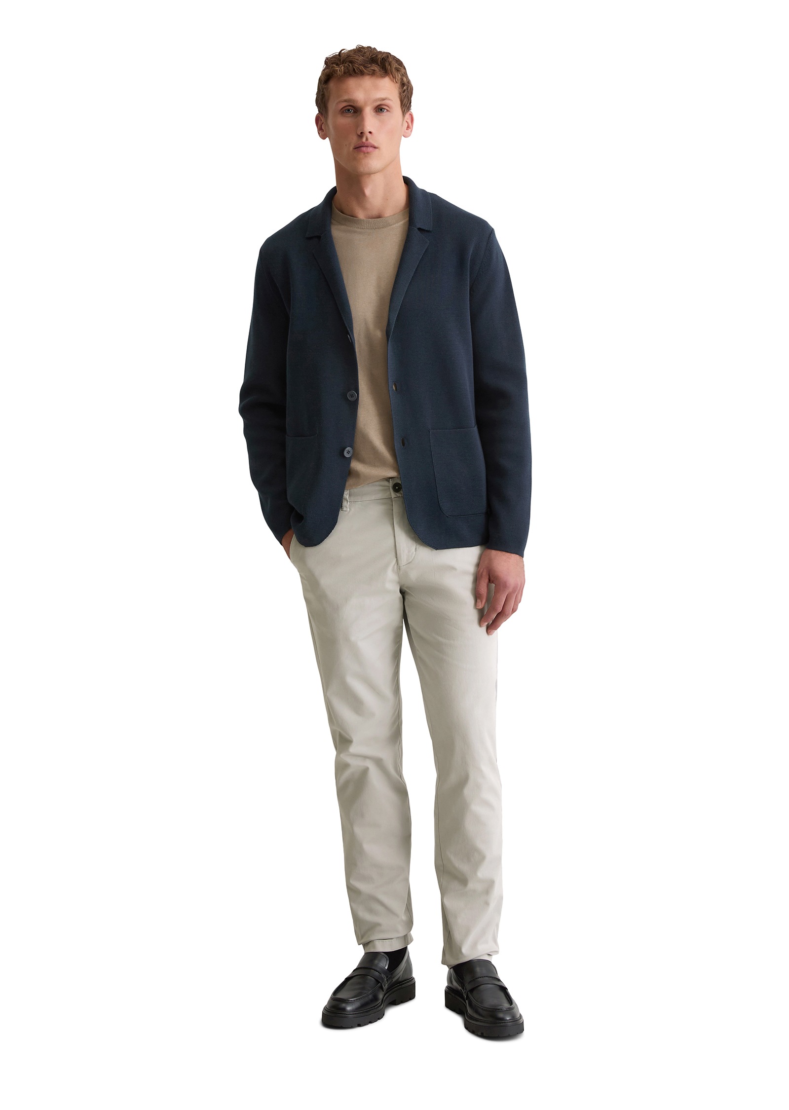Marc O'Polo Knit Blazer Men Dark Navy L 6
