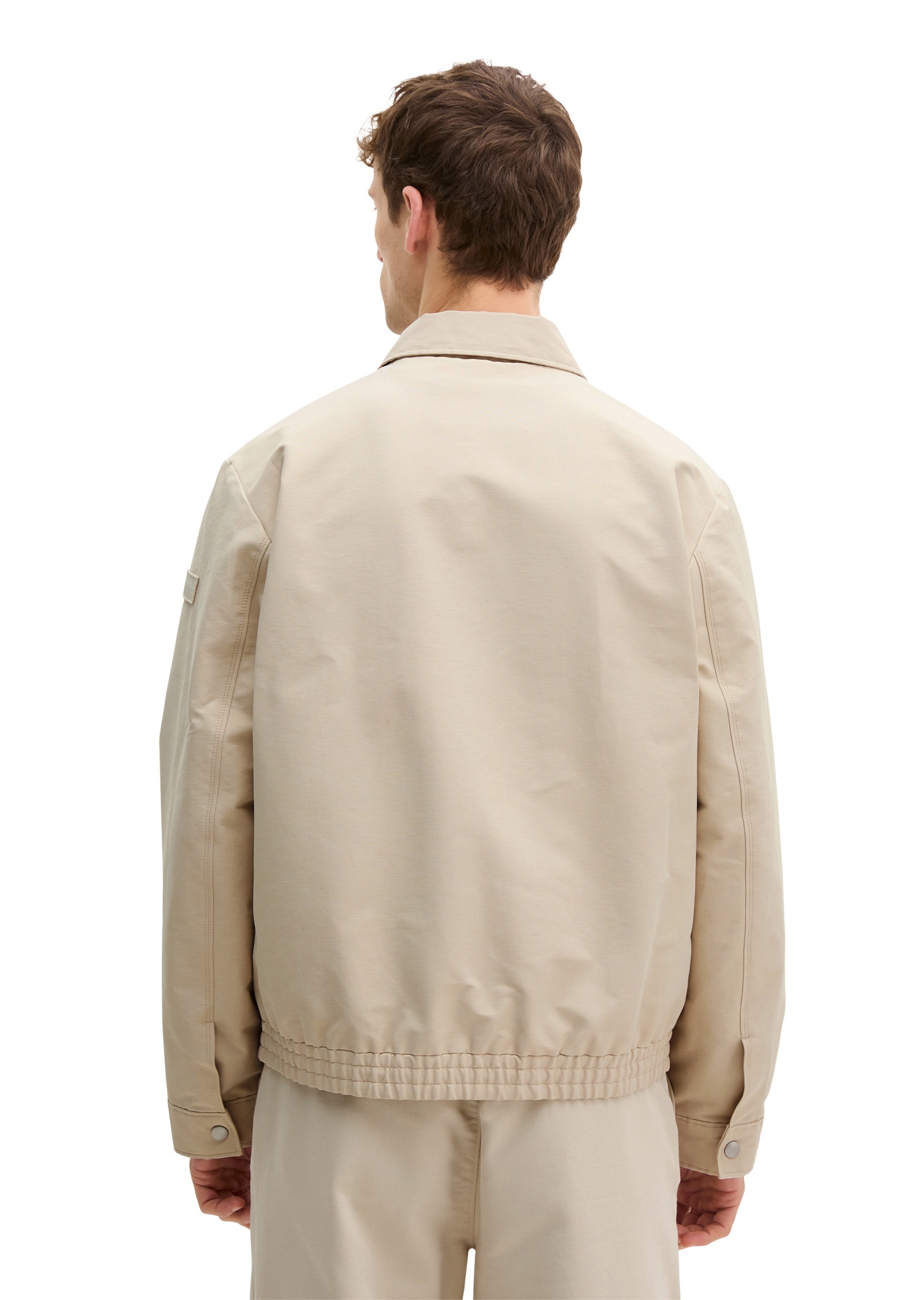 Marc O'Polo Outdoorjacke »aus wasserabweisendem Bio-Baumwoll-Canvas« ohne Kapuze